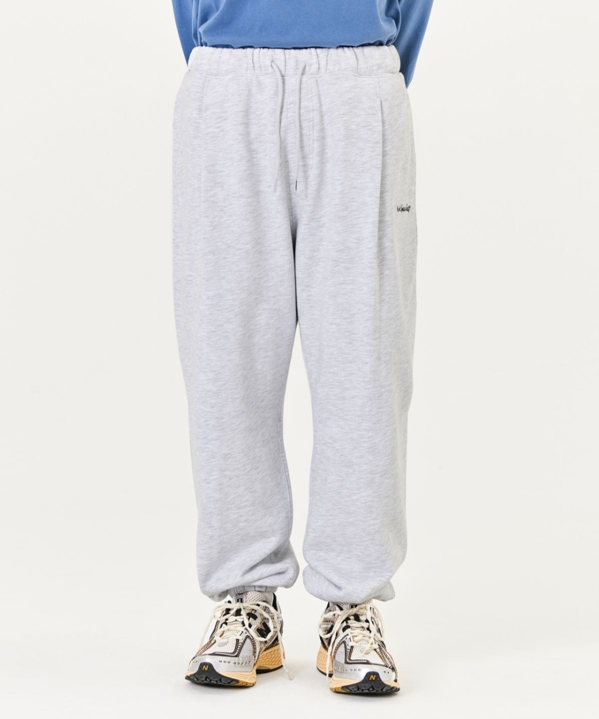 마크곤잘레스(MARK GONZALES) SIGN LOGO OG SWEAT JOGGER PANT - L/GREY