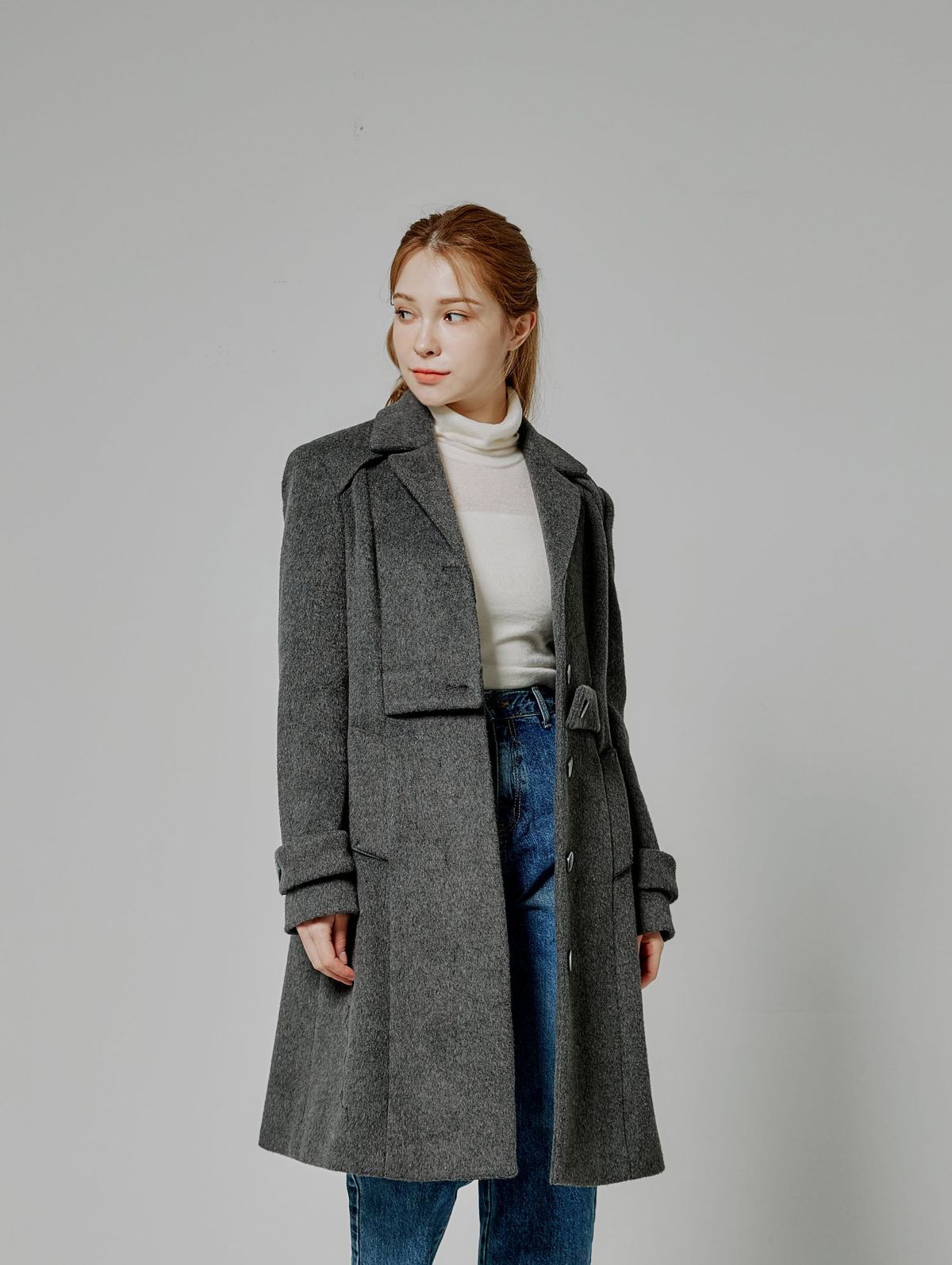 벨르마(BELLEMA) wool flared long coat