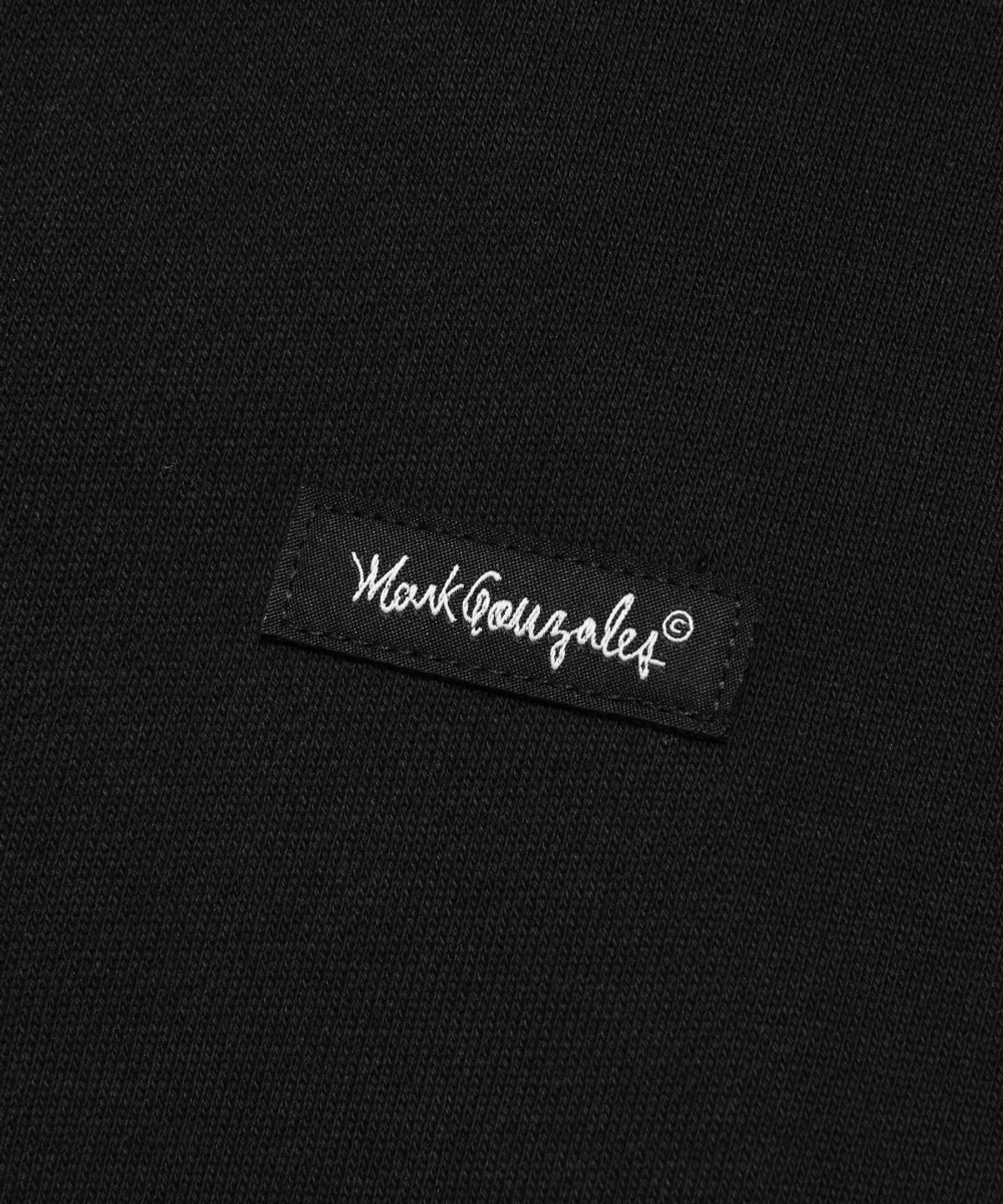 마크곤잘레스(MARK GONZALES) SIGN LOGO WAPPEN OG SWEAT ZIP-UP HOODIE - BLACK