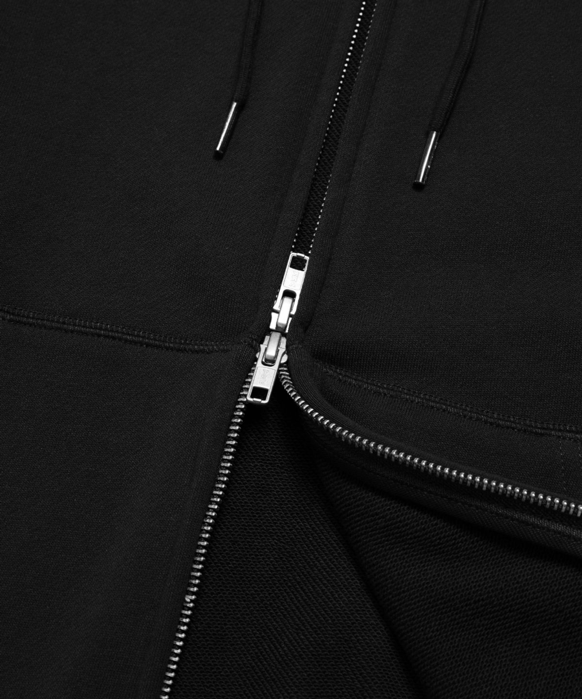 마크곤잘레스(MARK GONZALES) SIGN LOGO WAPPEN OG SWEAT ZIP-UP HOODIE - BLACK