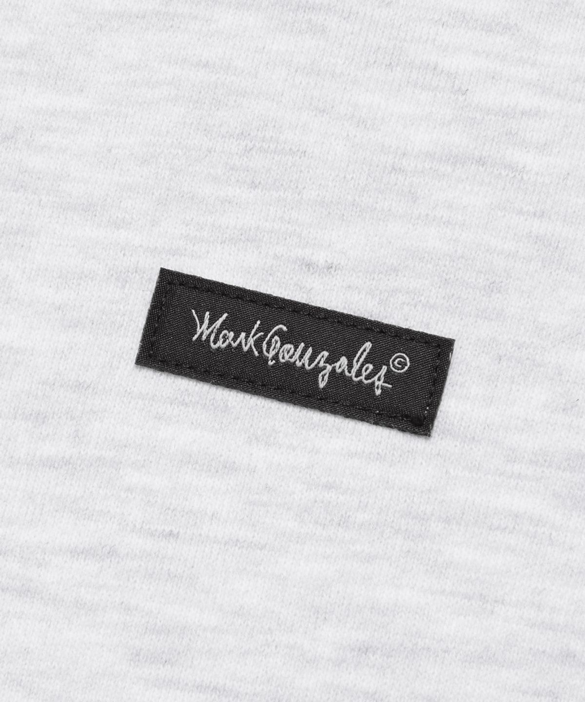 마크곤잘레스(MARK GONZALES) SIGN LOGO WAPPEN OG SWEAT ZIP-UP HOODIE - L/GREY