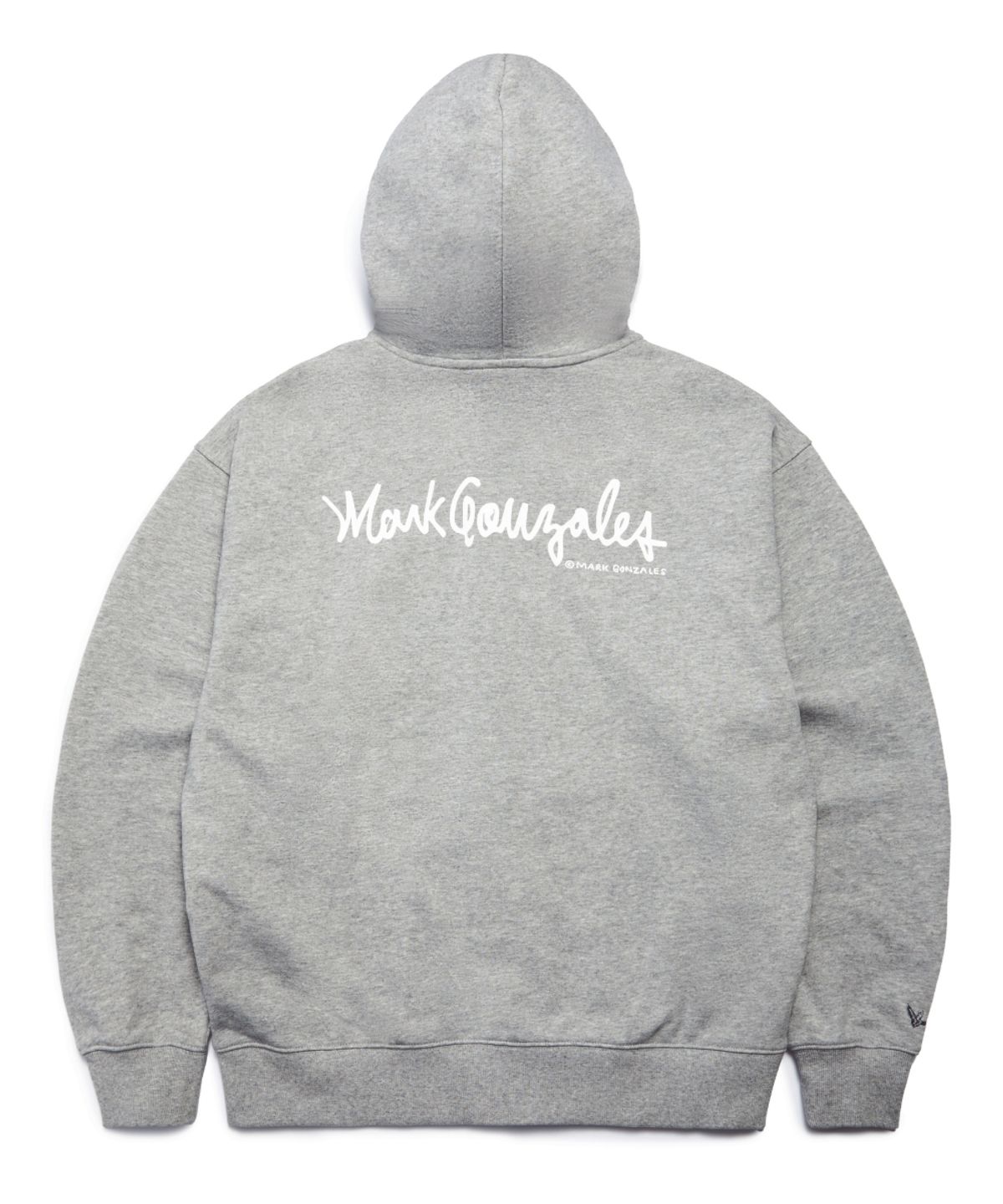 마크곤잘레스(MARK GONZALES) SIGN LOGO WAPPEN OG SWEAT ZIP-UP HOODIE - M/GREY