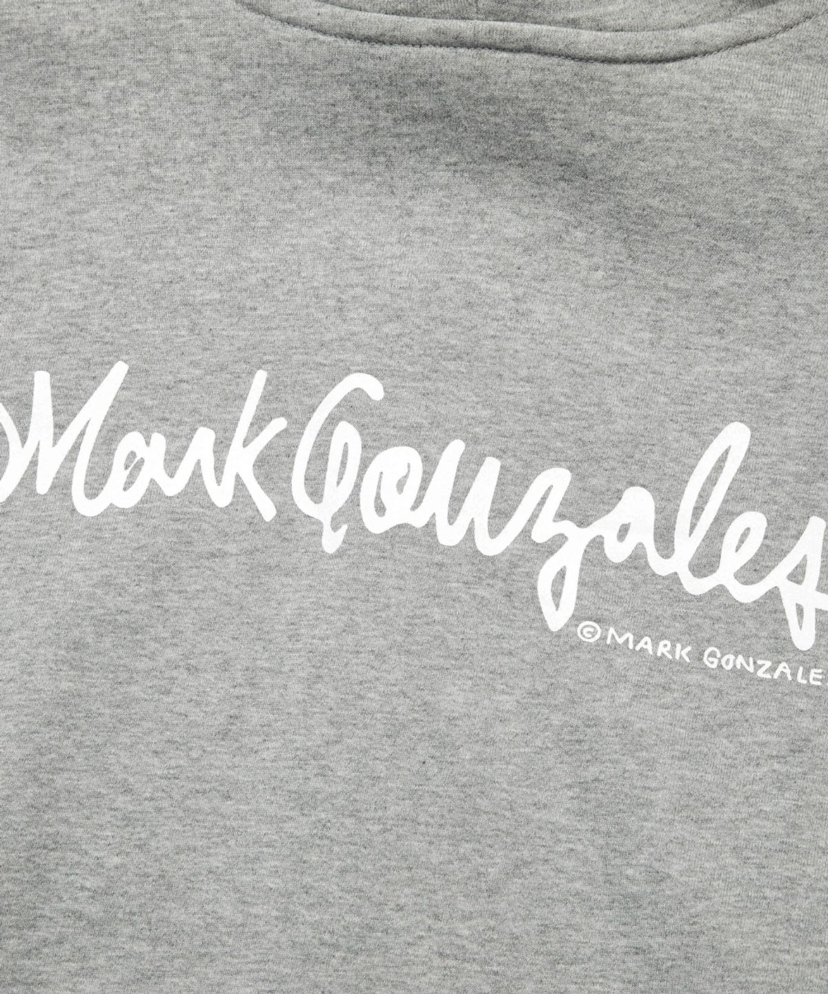 마크곤잘레스(MARK GONZALES) SIGN LOGO WAPPEN OG SWEAT ZIP-UP HOODIE - M/GREY