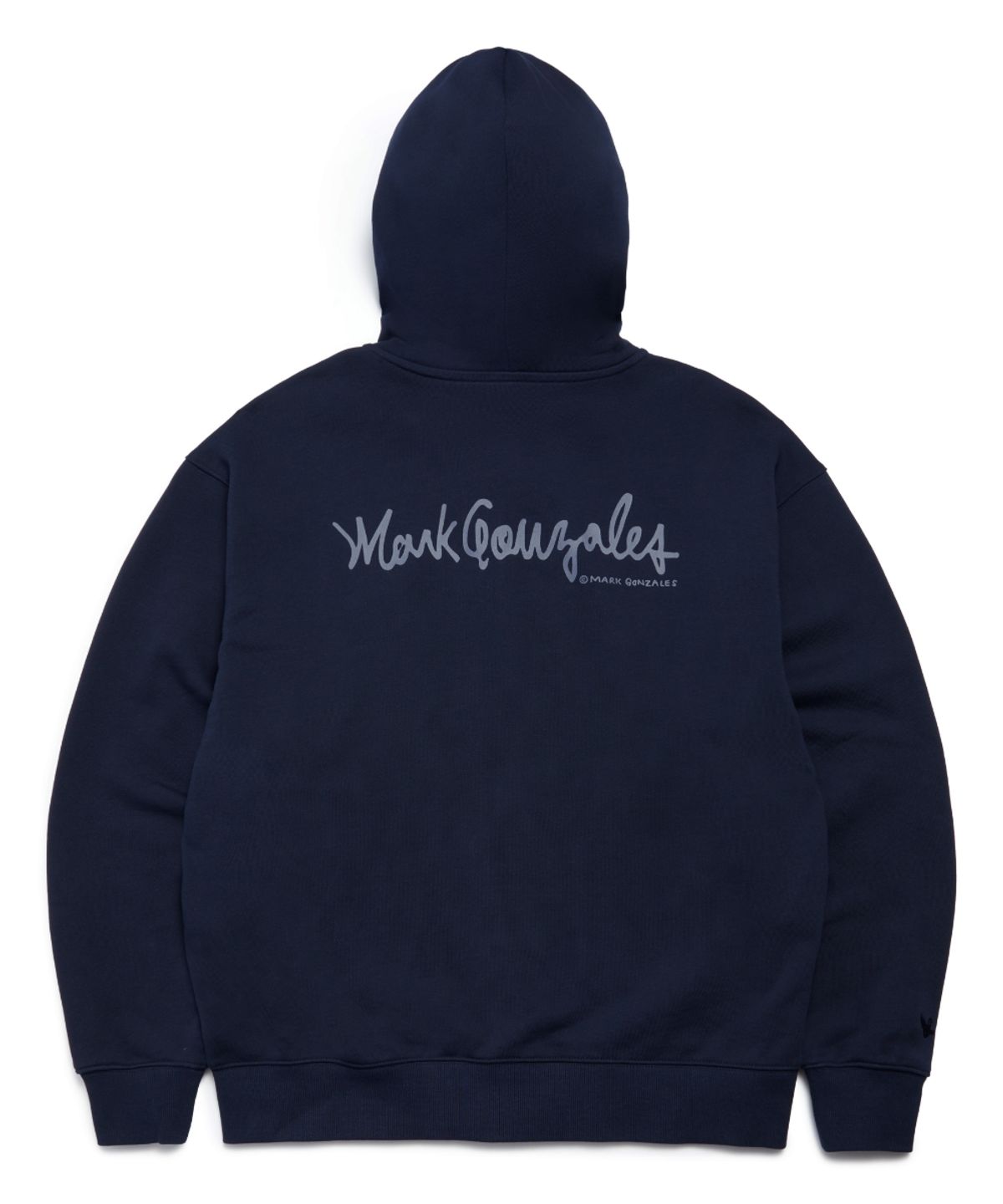 마크곤잘레스(MARK GONZALES) SIGN LOGO WAPPEN OG SWEAT ZIP-UP HOODIE - NAVY