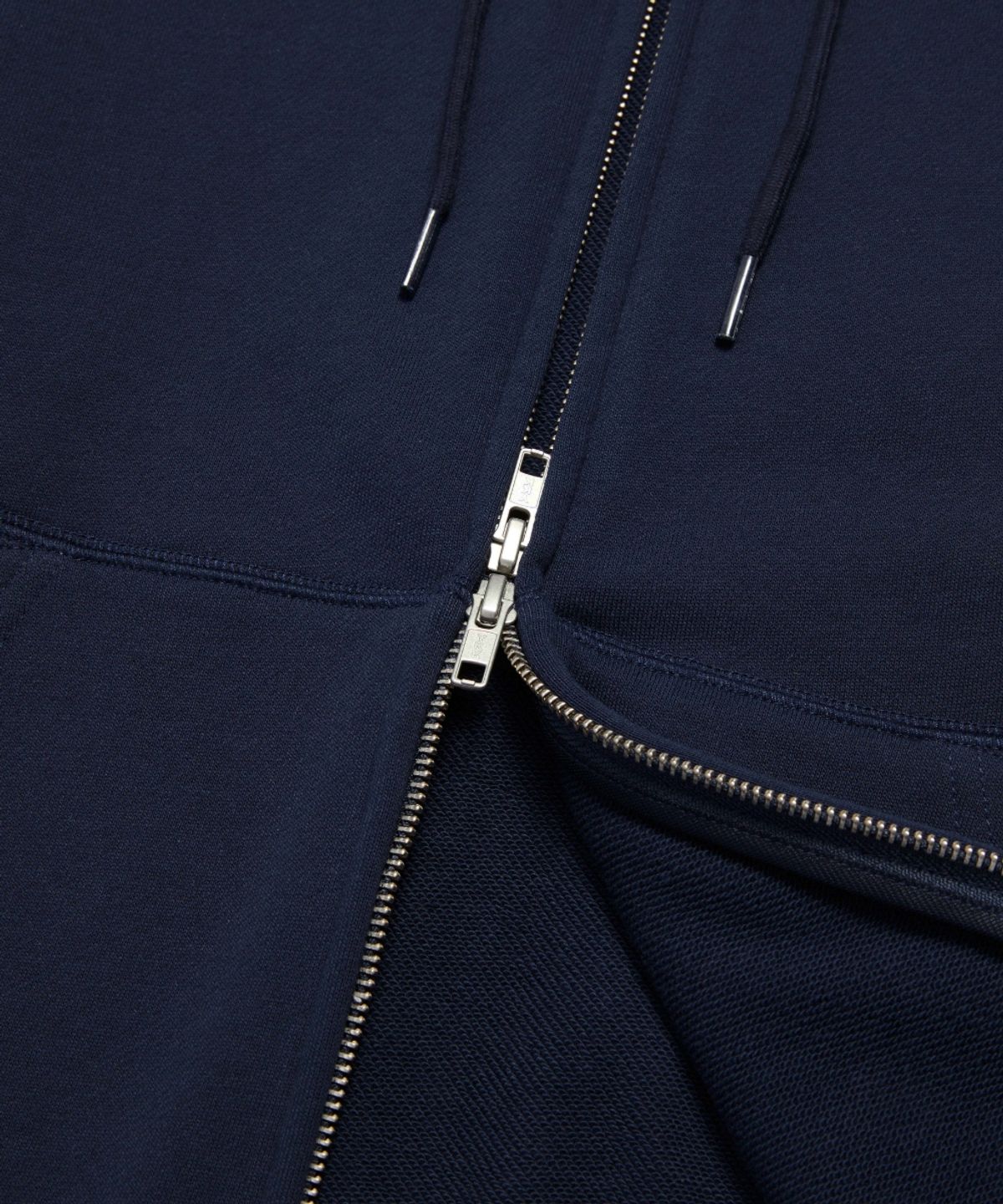 마크곤잘레스(MARK GONZALES) SIGN LOGO WAPPEN OG SWEAT ZIP-UP HOODIE - NAVY