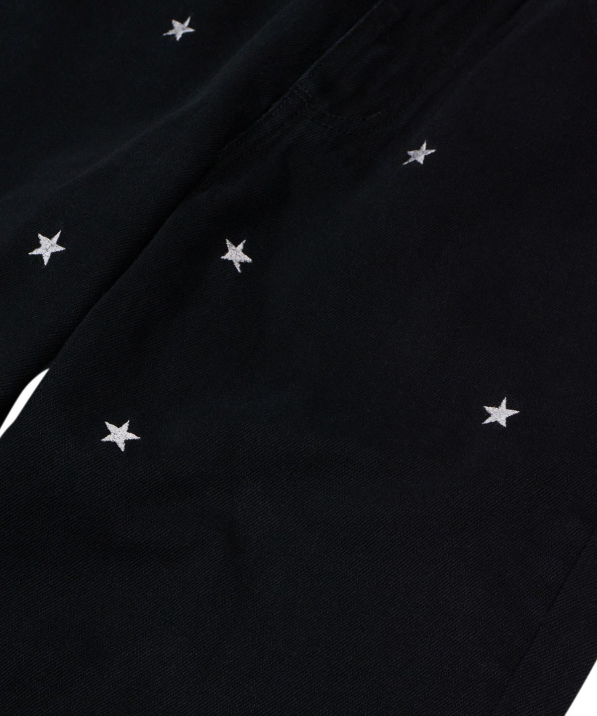 데이지신드롬(DAISY SYNDROME) STRAIGHT STAR DENIM PANTS black