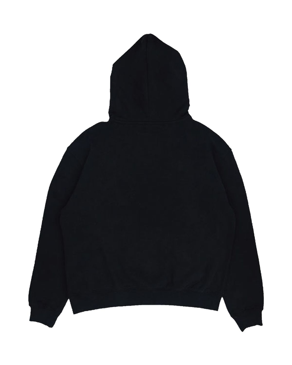 더뮤지엄비지터(THEMUSEUMVISITOR) HEART SPRAY PRINTED HOODY (BLACK)
