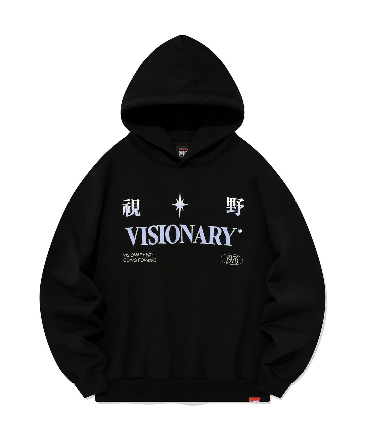 비전스트릿웨어(VISION STREETWEAR) VSW Flame Team Hoodie Black