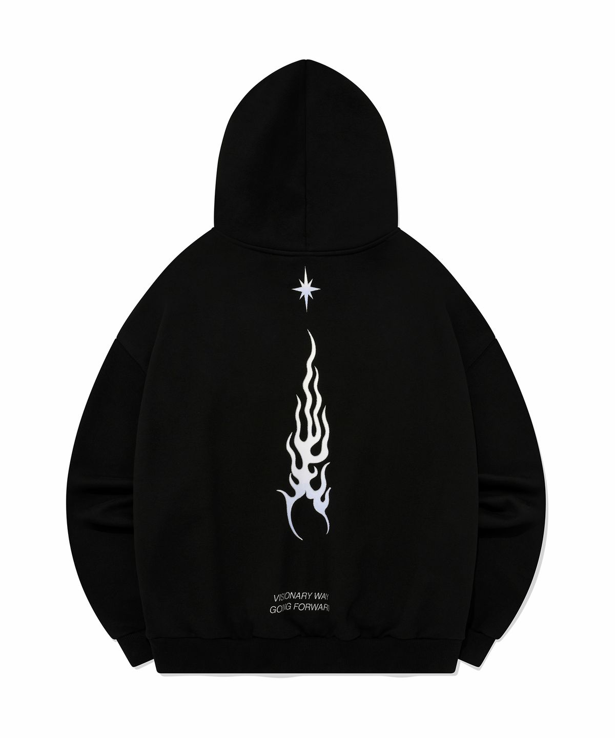 비전스트릿웨어(VISION STREETWEAR) VSW Flame Team Hoodie Black