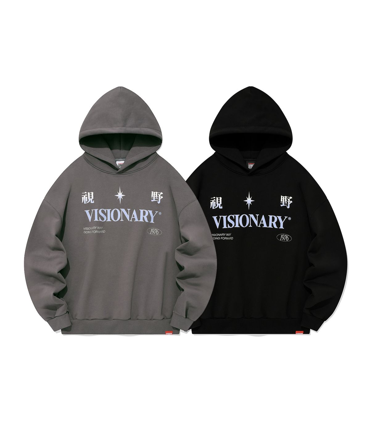 비전스트릿웨어(VISION STREETWEAR) VSW Flame Team Hoodie Black