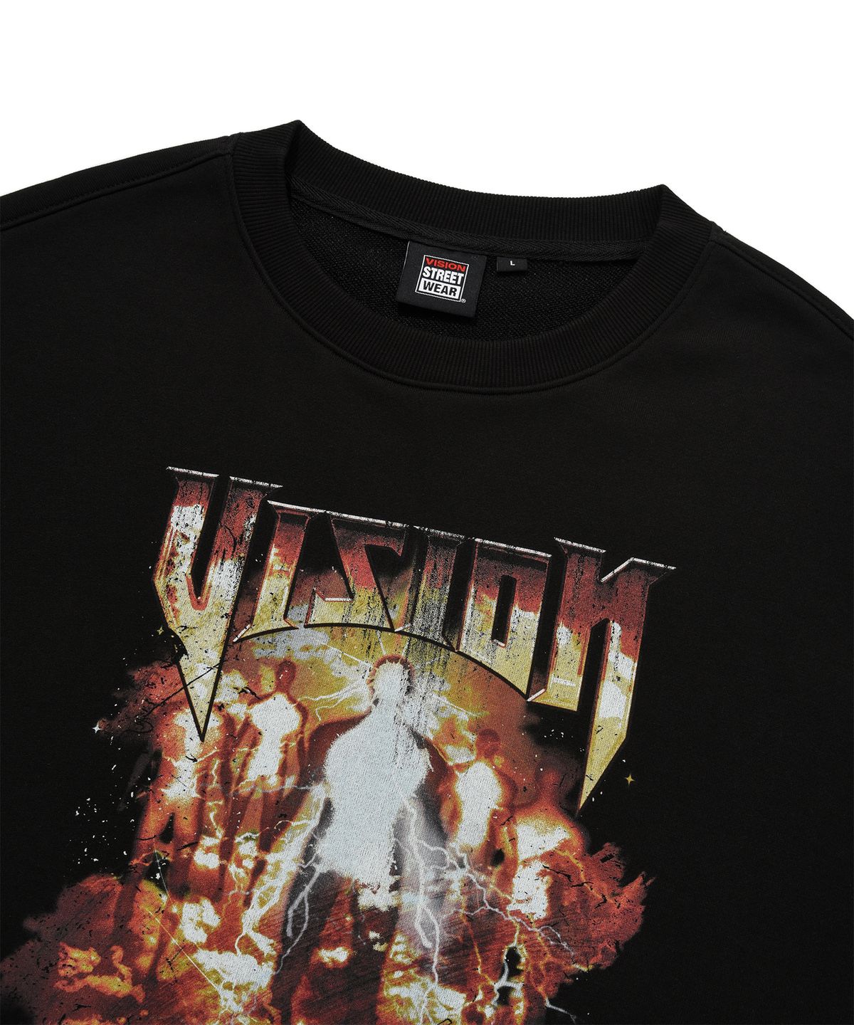 비전스트릿웨어(VISION STREETWEAR) VSW God Crewneck Black