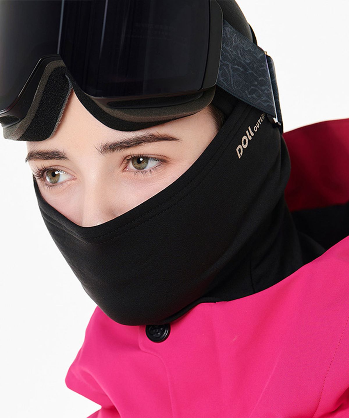 돌아우터웨어(DOLL OUTERWEAR) 스키 스노우보드복 스포츠 바라클라바 BLACK 남녀공용