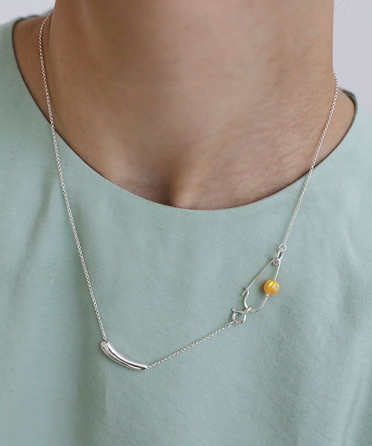 누아보(NUAVO) Fragment opal necklace