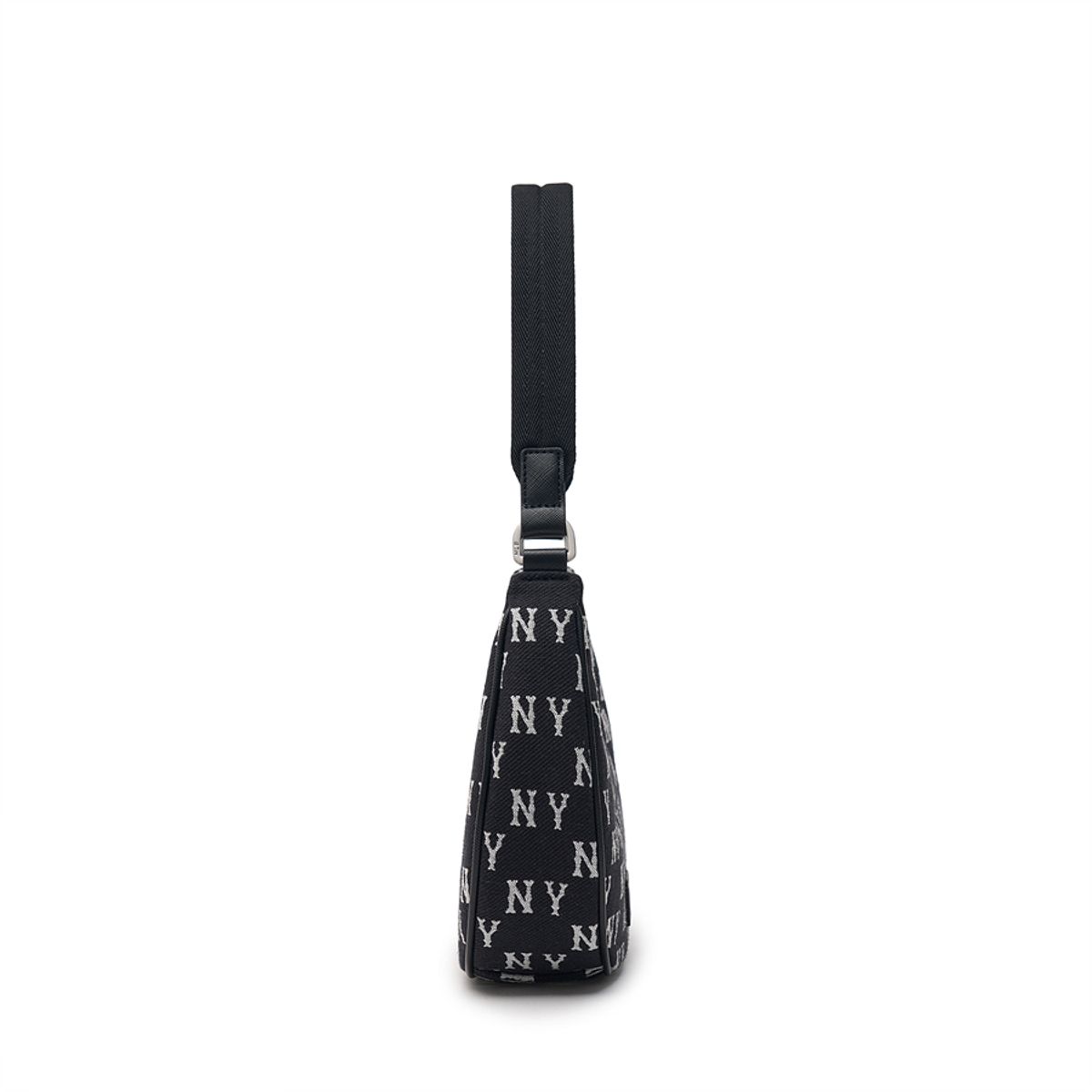 엠엘비(MLB) 클래식 모노그램 자카드 호보백 NY (Black)