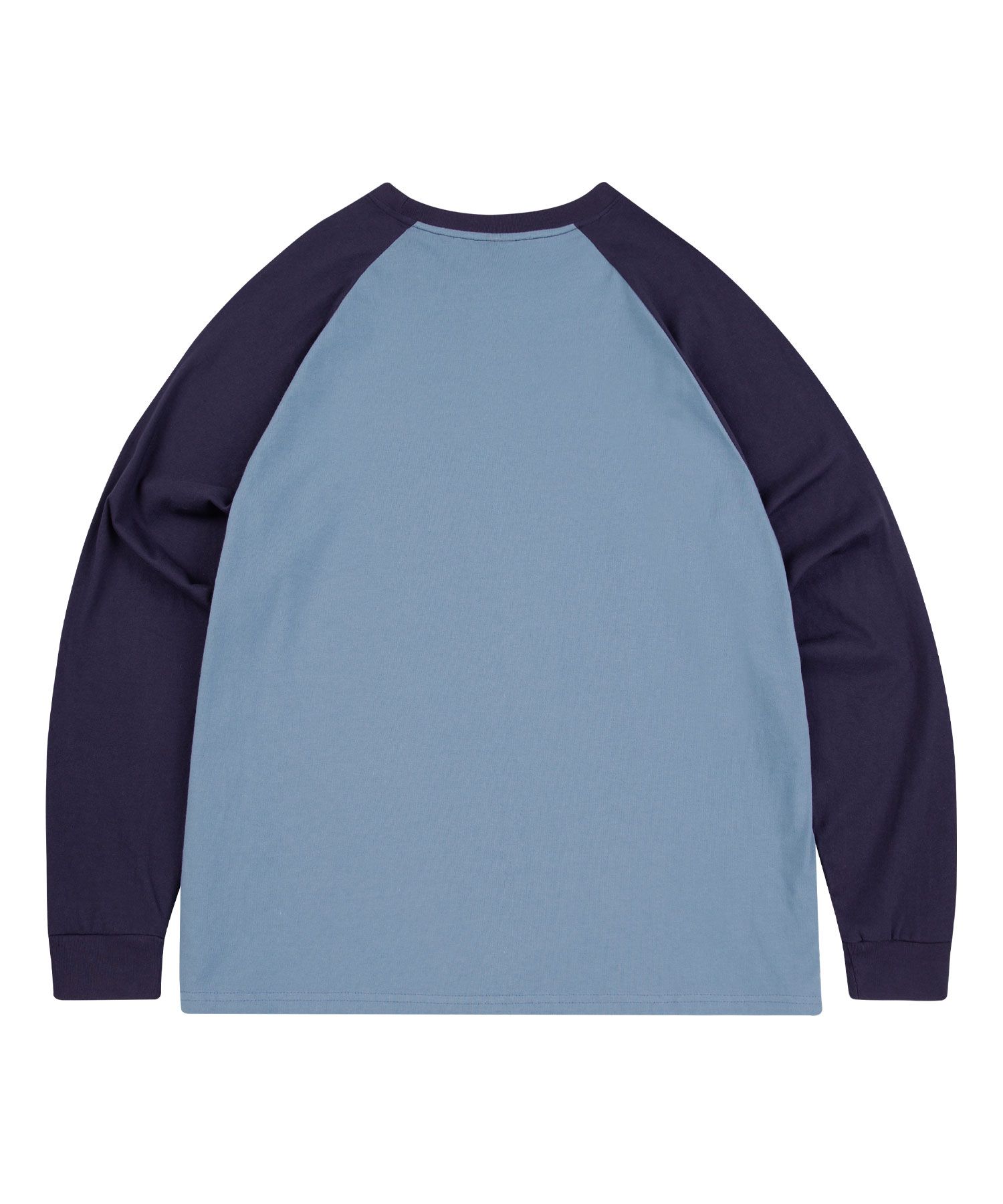 MUSINSA | MOO Graphic Raglan Long Sleeve T-Shirt - Navy