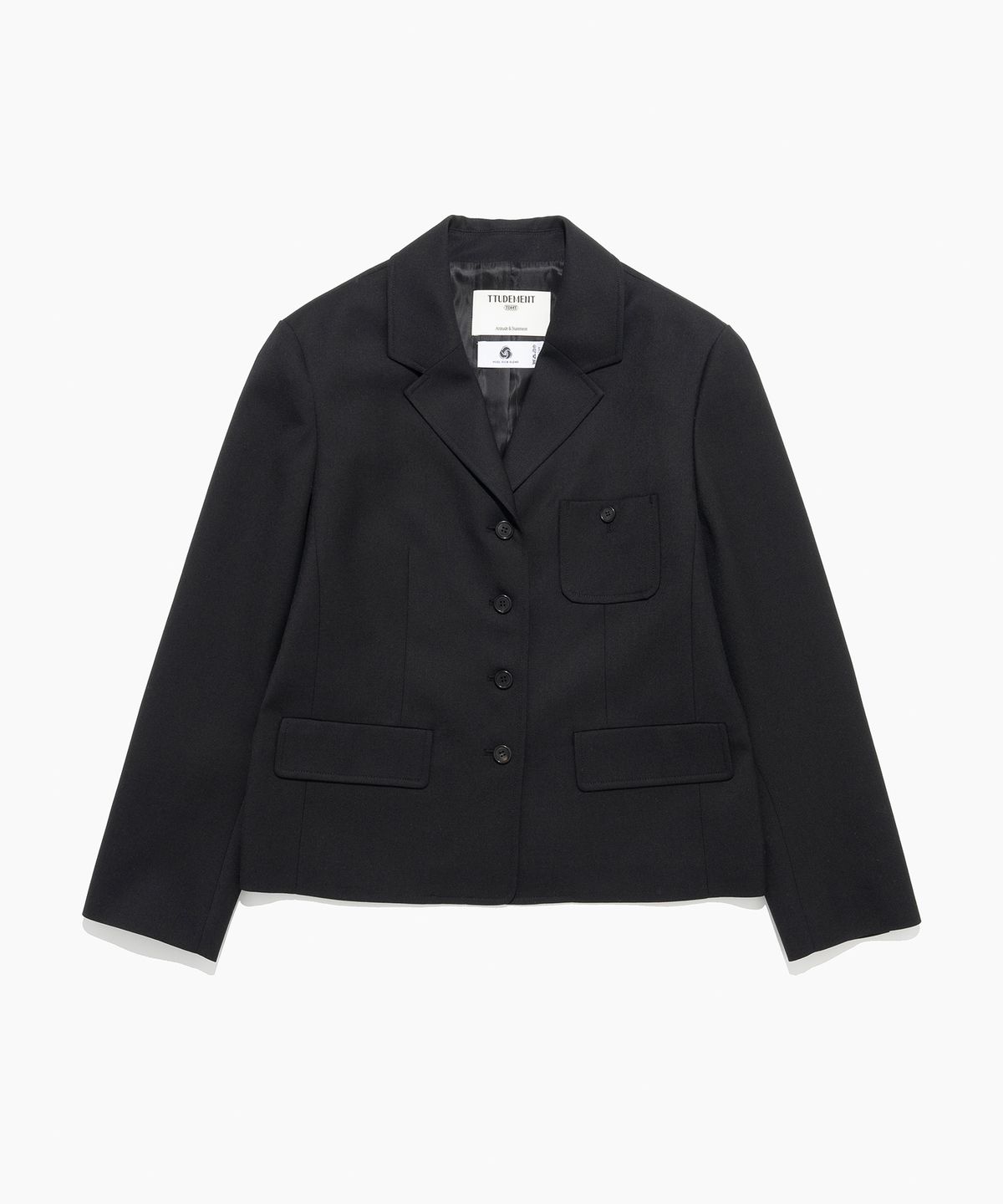 튜드먼트(TTUDEMENT) VINTAGE WOOL JACKET BLACK