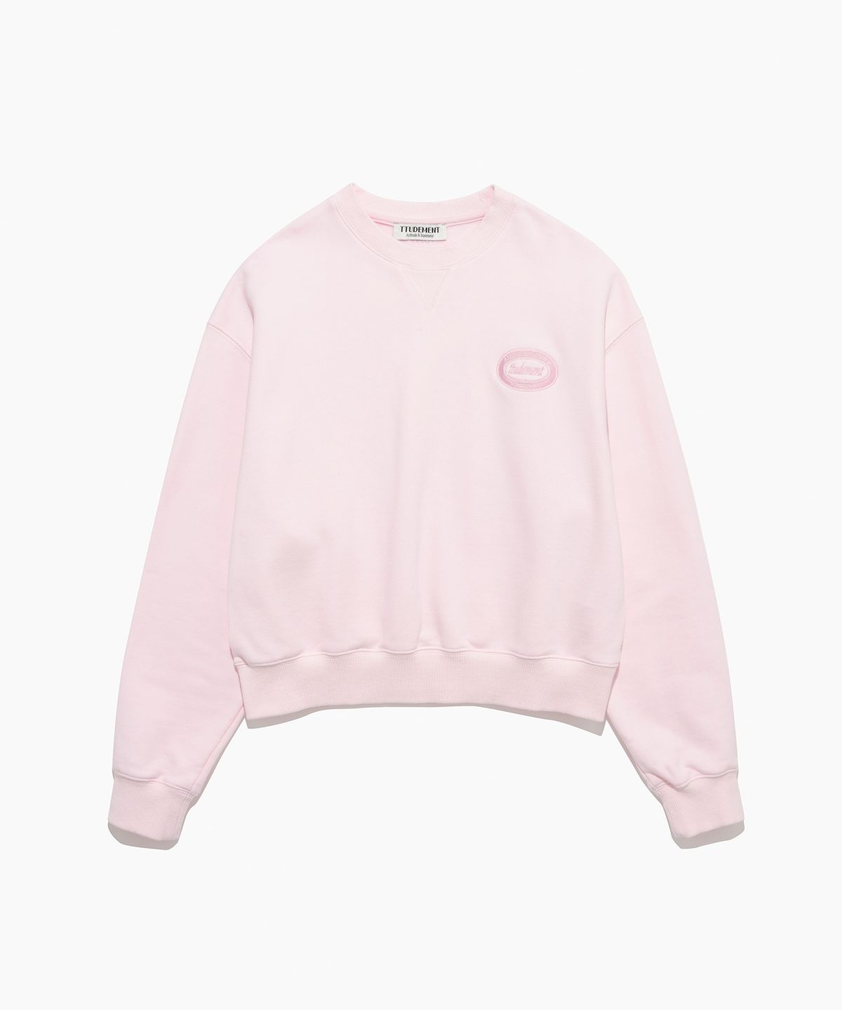 튜드먼트(TTUDEMENT) EMBLEM SWEATSHIRT PINK