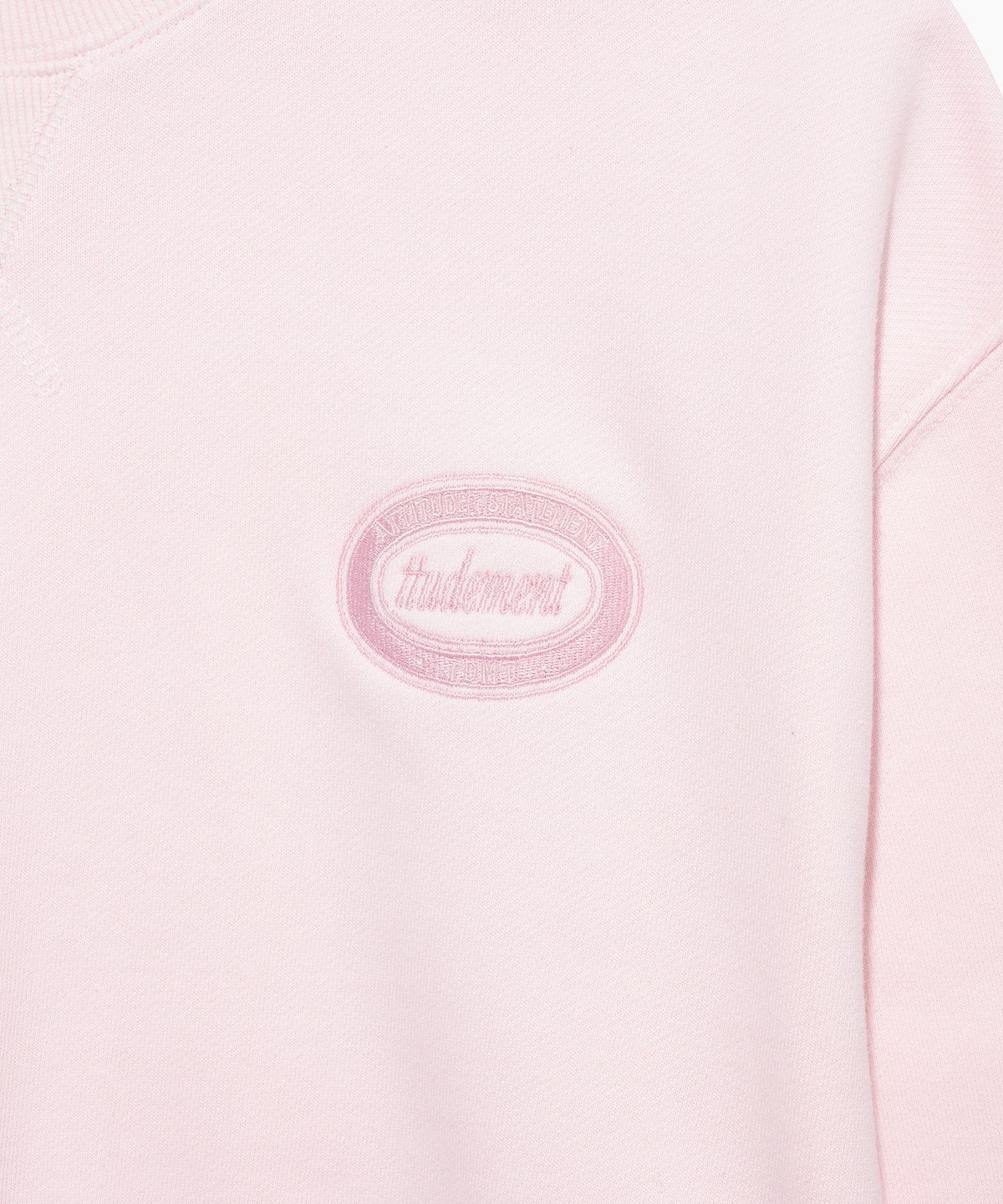튜드먼트(TTUDEMENT) EMBLEM SWEATSHIRT PINK