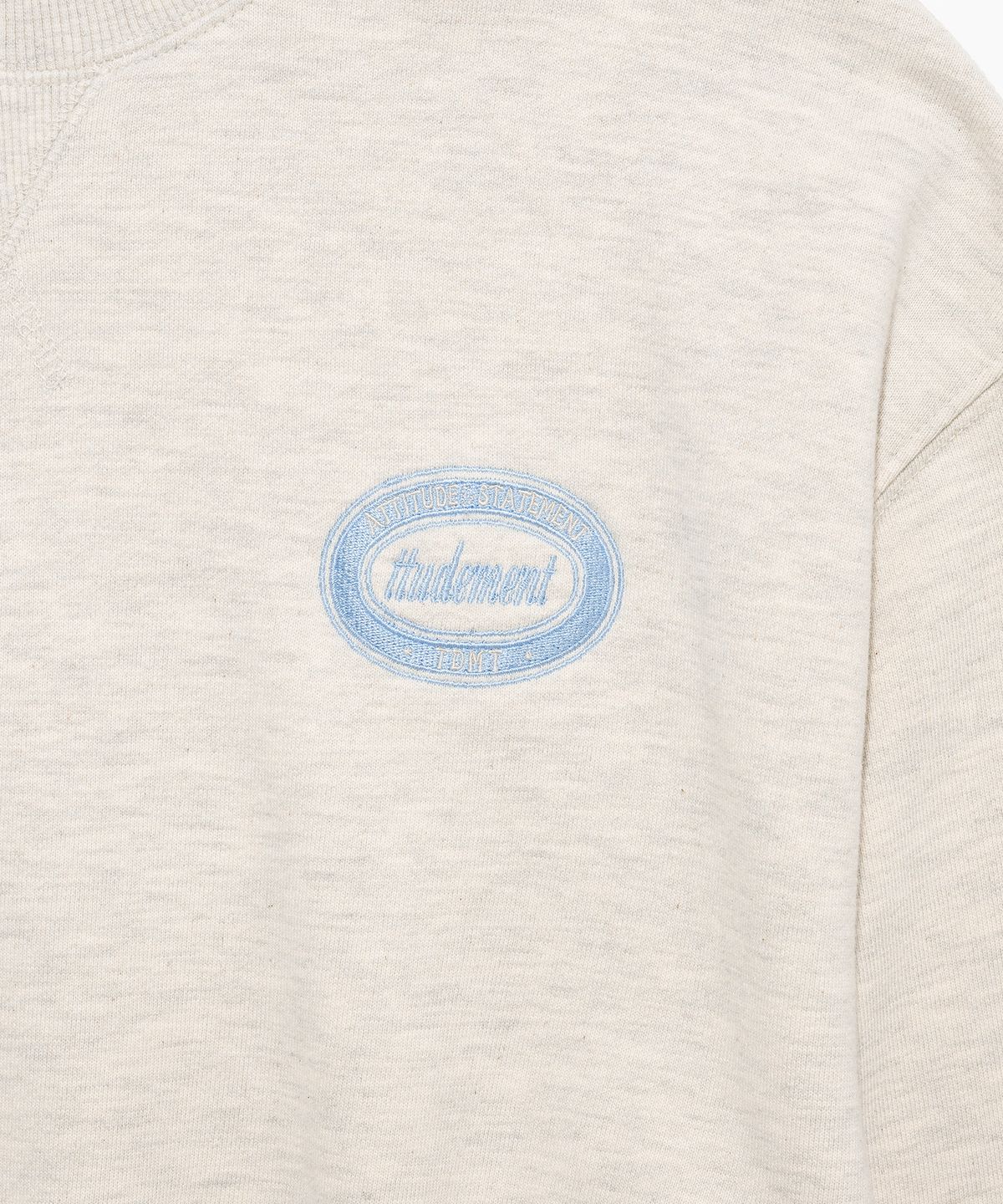 튜드먼트(TTUDEMENT) EMBLEM SWEATSHIRT OATMEAL