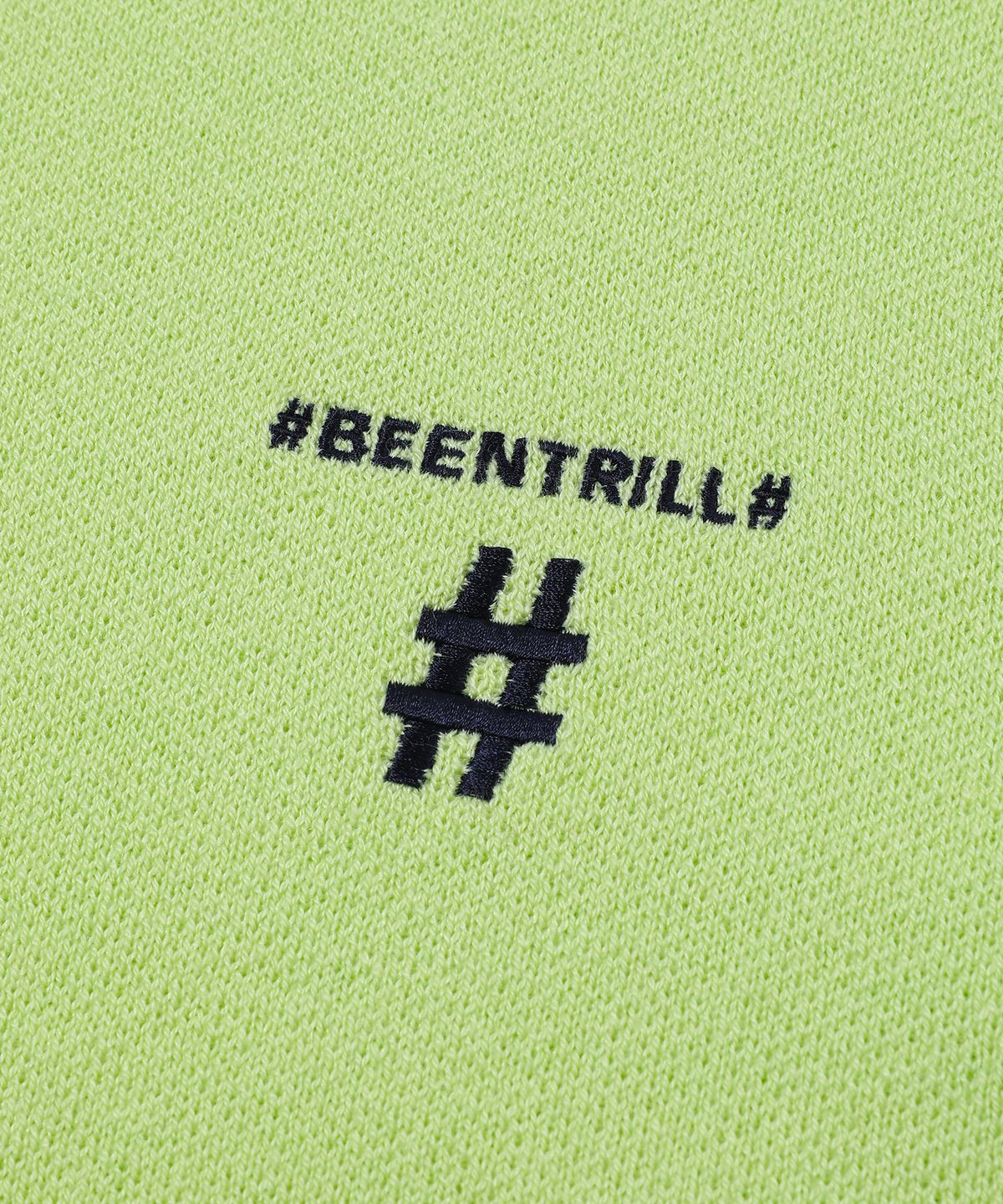 빈트릴(BEENTRILL) 테크 스탠다드 울 컴포트핏 니트(네온 옐로우)