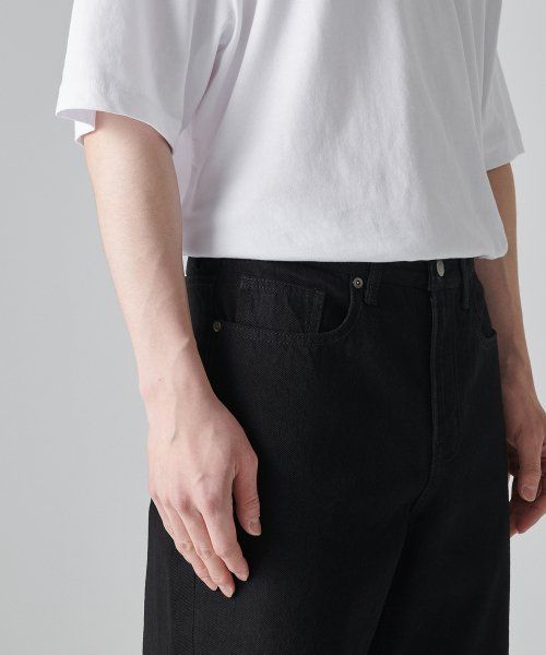 MUSINSA | MUSINSA STANDARD Loose Straight Denim Pants [Black]