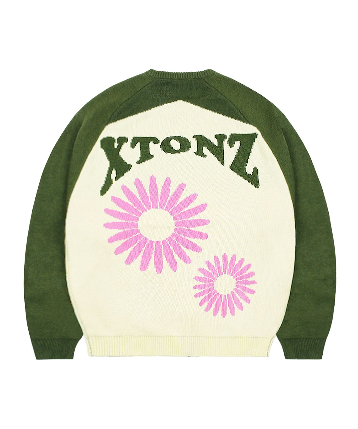 アウターその他 XTONZ XTK073 Flower Raglan Knit Zip-up KHAKI xtk073KH MUSINSA | XTONZ XTK073 Flower Raglan Knit Zip-Up (KHAKI)