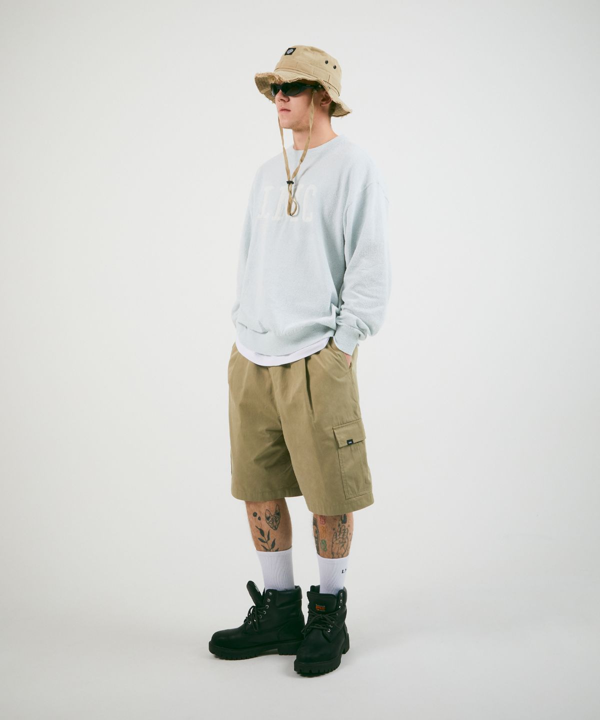 엘엠씨(LMC) BOUCLE KNIT SWEATER green