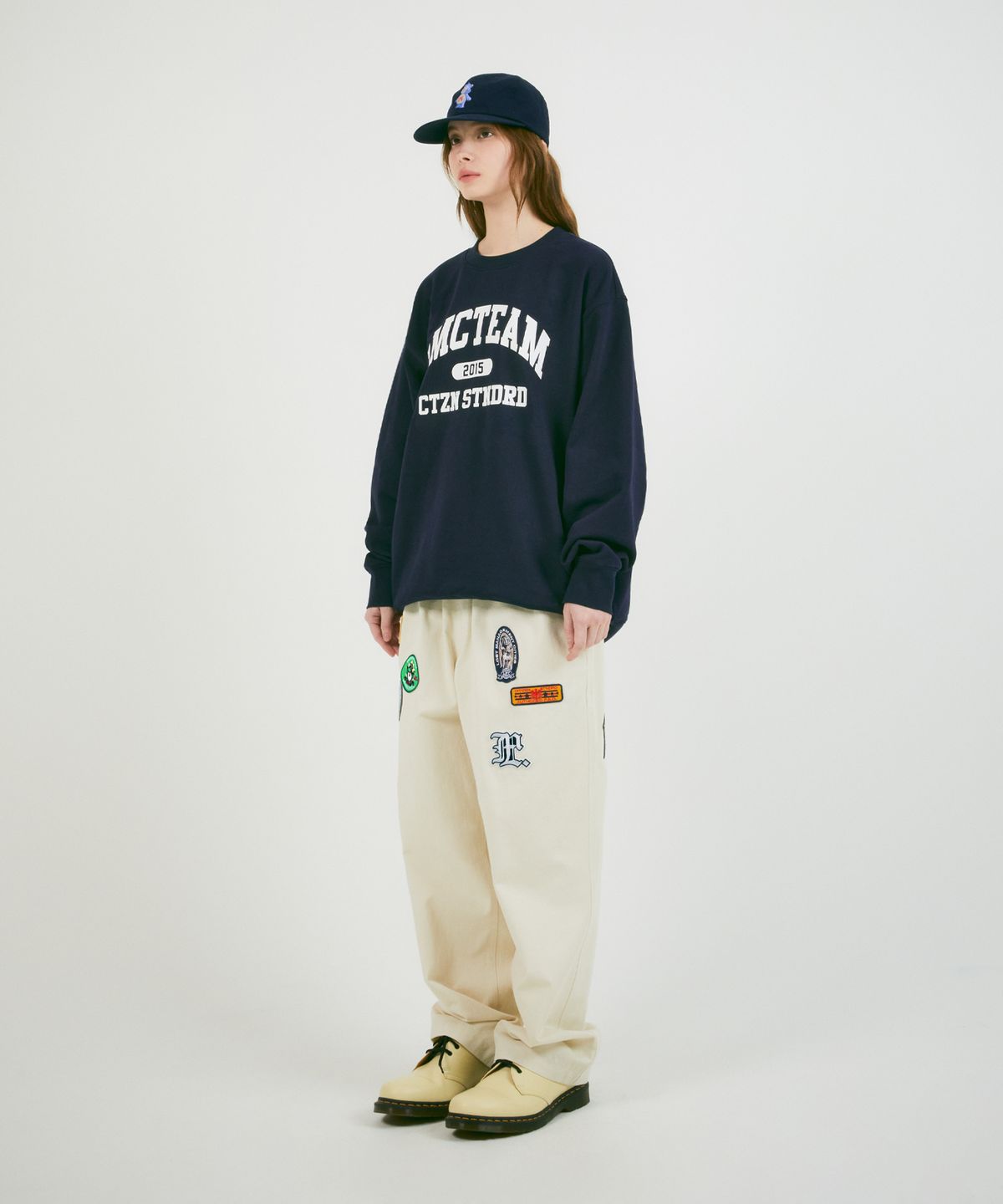 엘엠씨(LMC) TEAM ARCH COLLEGE SWEATSHIRT navy