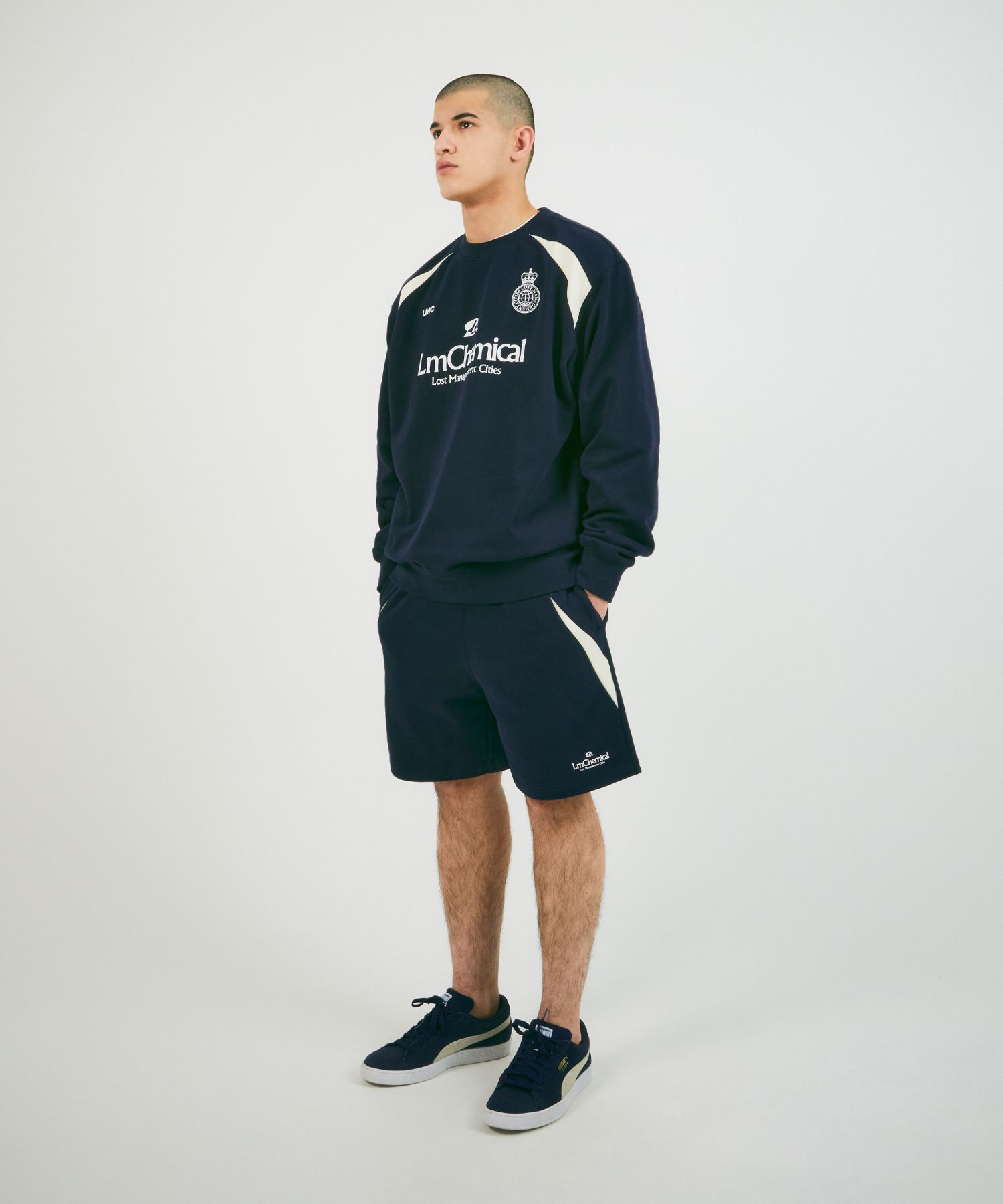 MUSINSA | LMC CHEMICAL SOCCER SWEATSHIRT navy