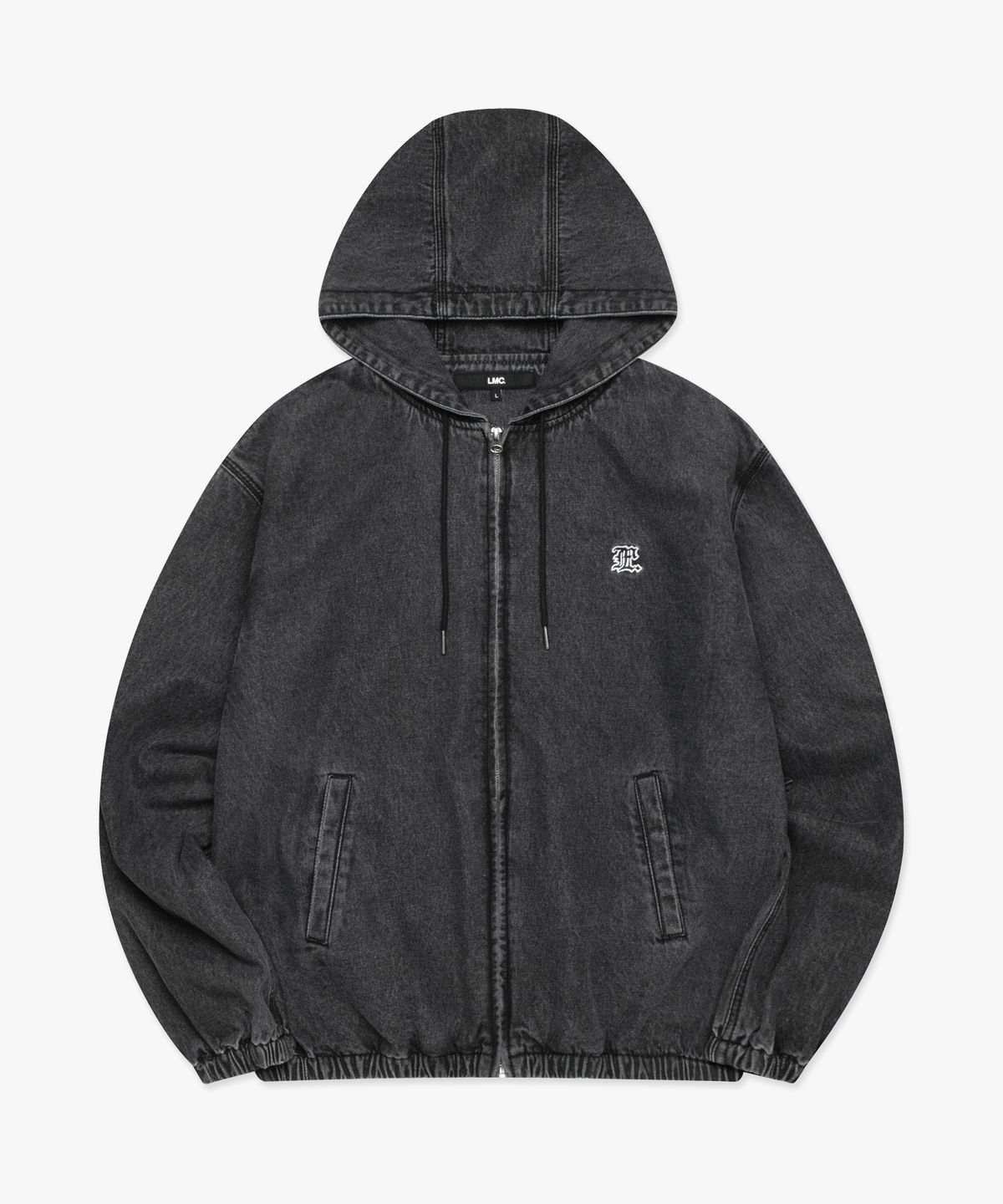 엘엠씨(LMC) GOTHIC DENIM HOODIE JACKET black