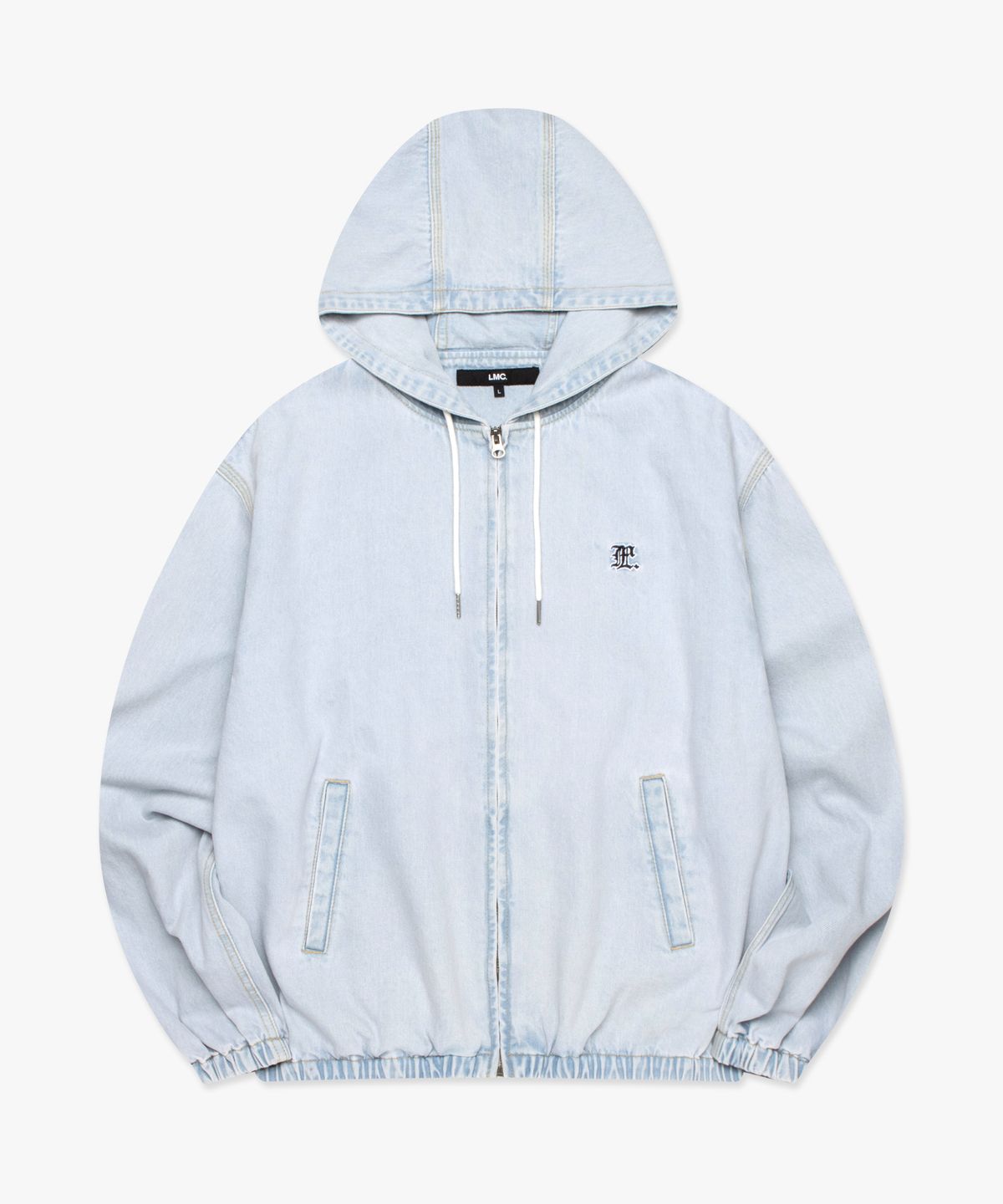 엘엠씨(LMC) GOTHIC DENIM HOODIE JACKET light blue
