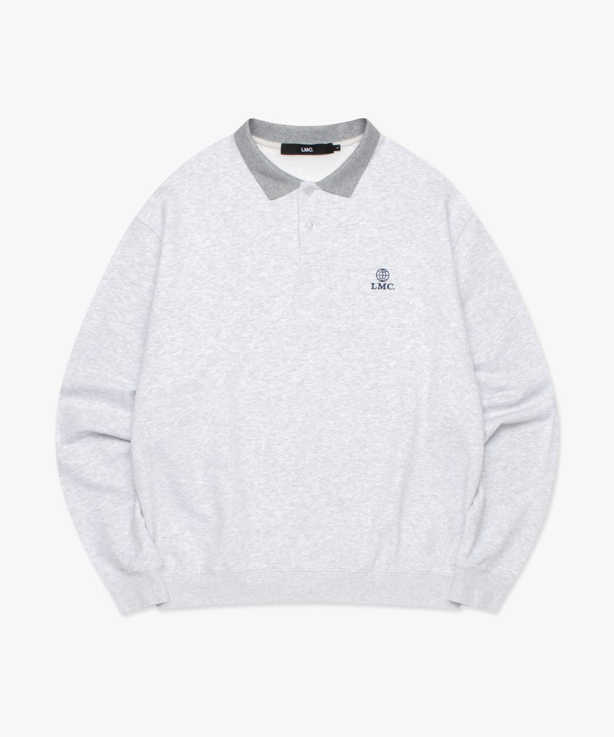 엘엠씨(LMC) LUX GLOBE COLLAR SWEATSHIRT light heather gray