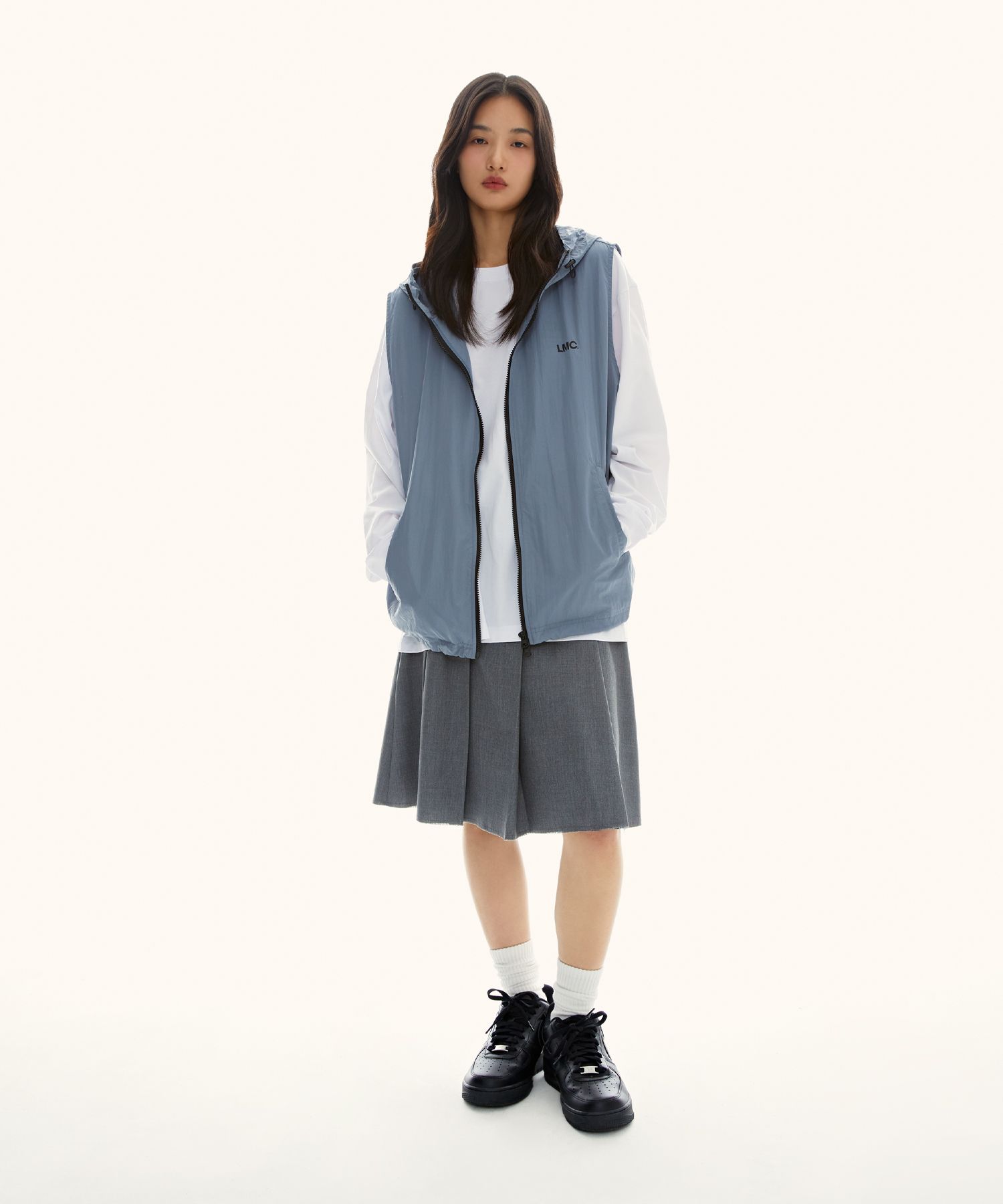 ★2025FW新作★LMC★OG HOODIE VEST MUSINSA | LMC OG HOODIE VEST light gray