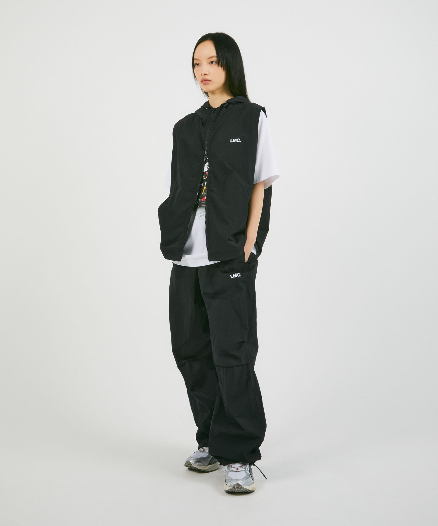 ★LMC★NYLON HOODIE VEST MUSINSA | LMC OG NYLON HOODIE VEST charcoal