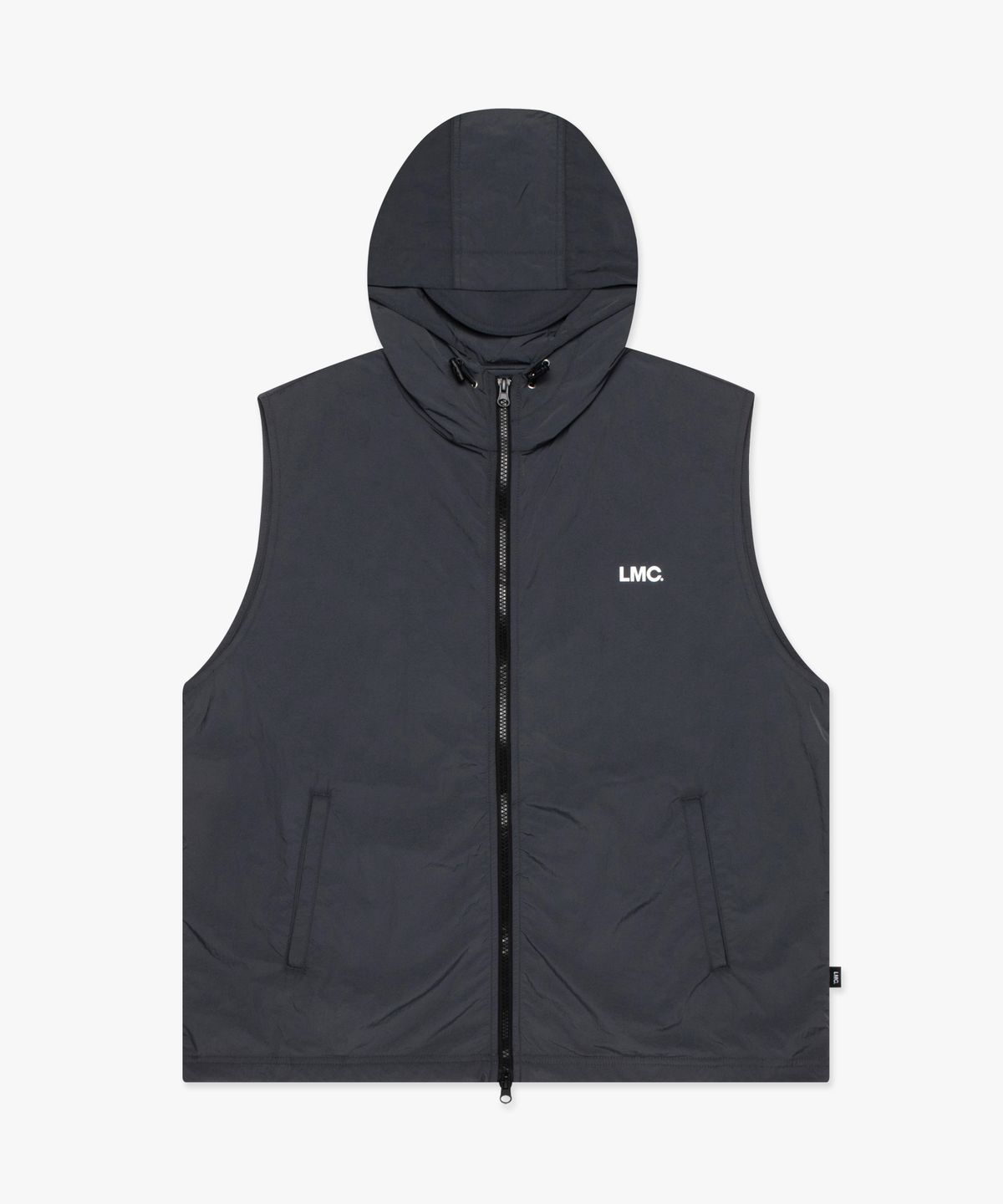 엘엠씨(LMC) OG NYLON HOODIE VEST charcoal