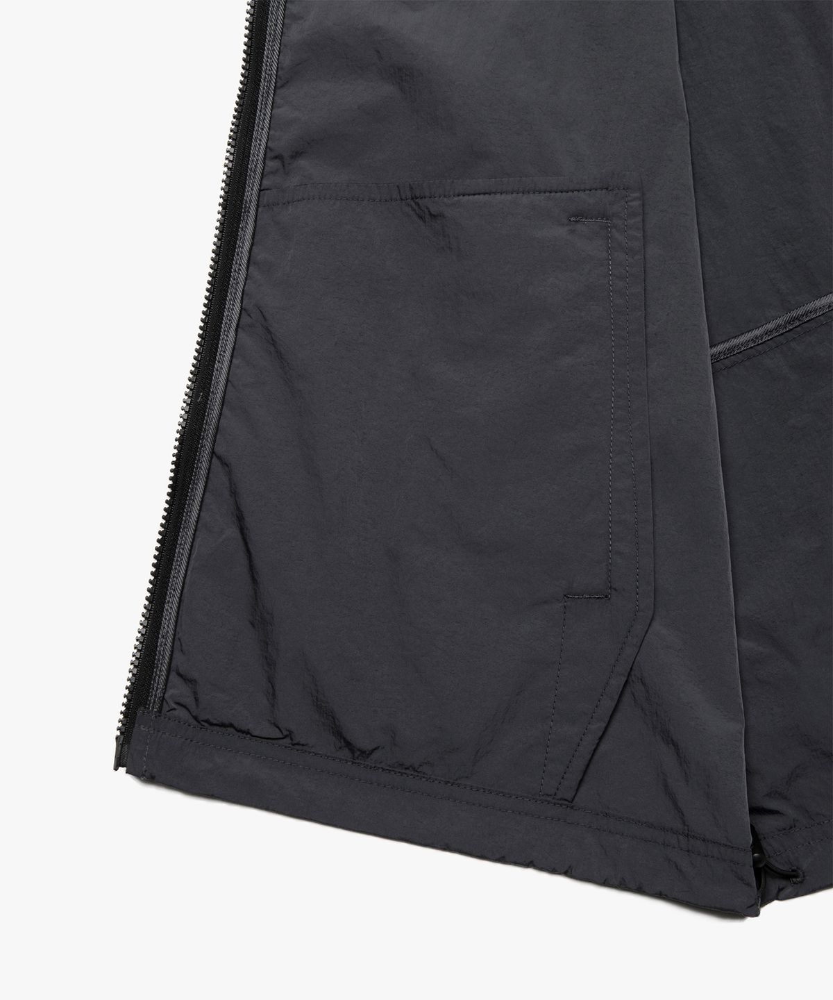 엘엠씨(LMC) OG NYLON HOODIE VEST charcoal