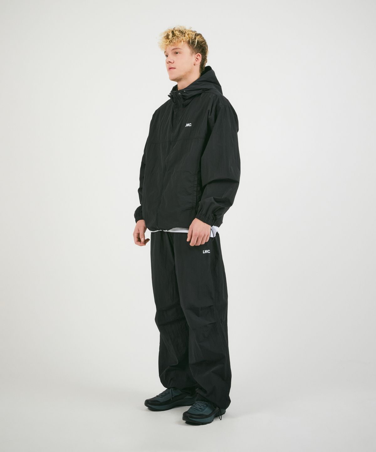 엘엠씨(LMC) OG NYLON WINDBREAKER JACKET charcoal