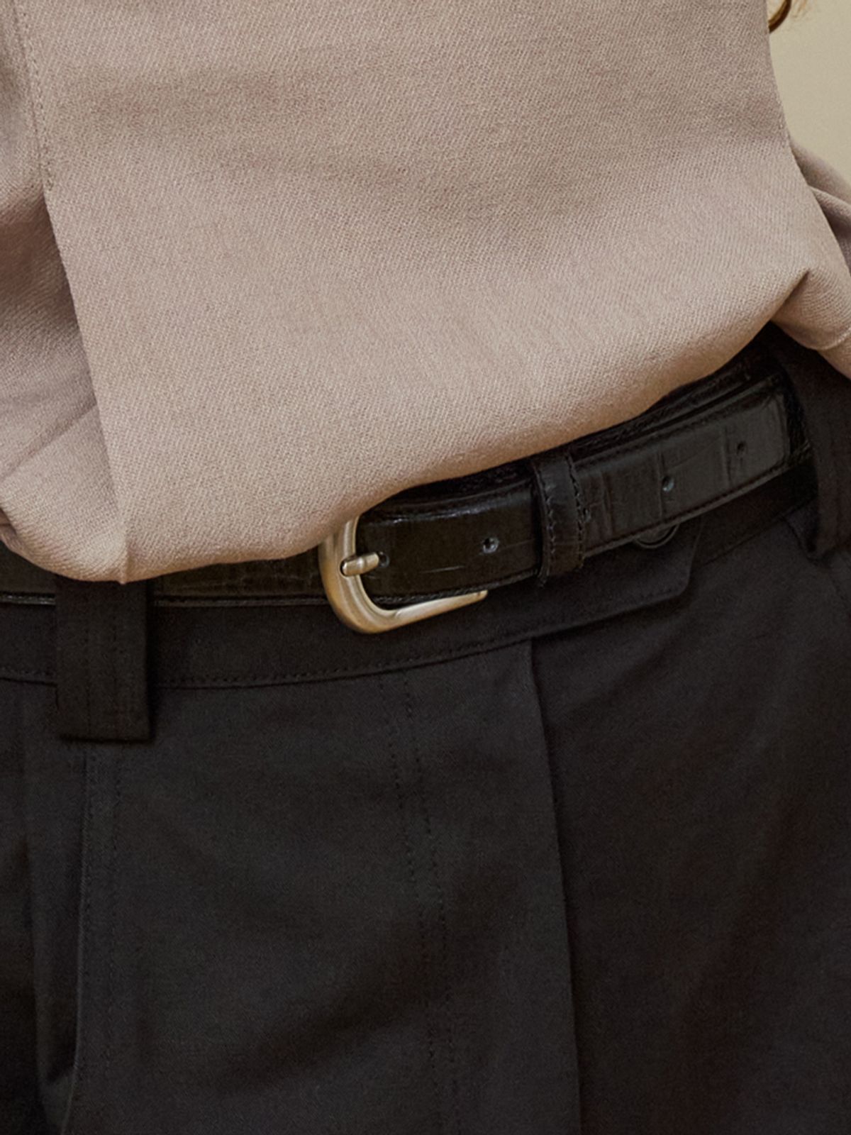 위메농(OUI MAIS NON) Sofia classic leather belt