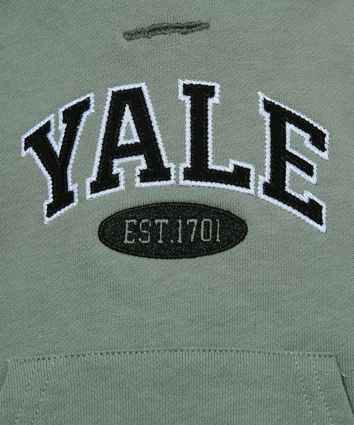 예일(YALE) 투톤아치 도기 후드_라이트 카키