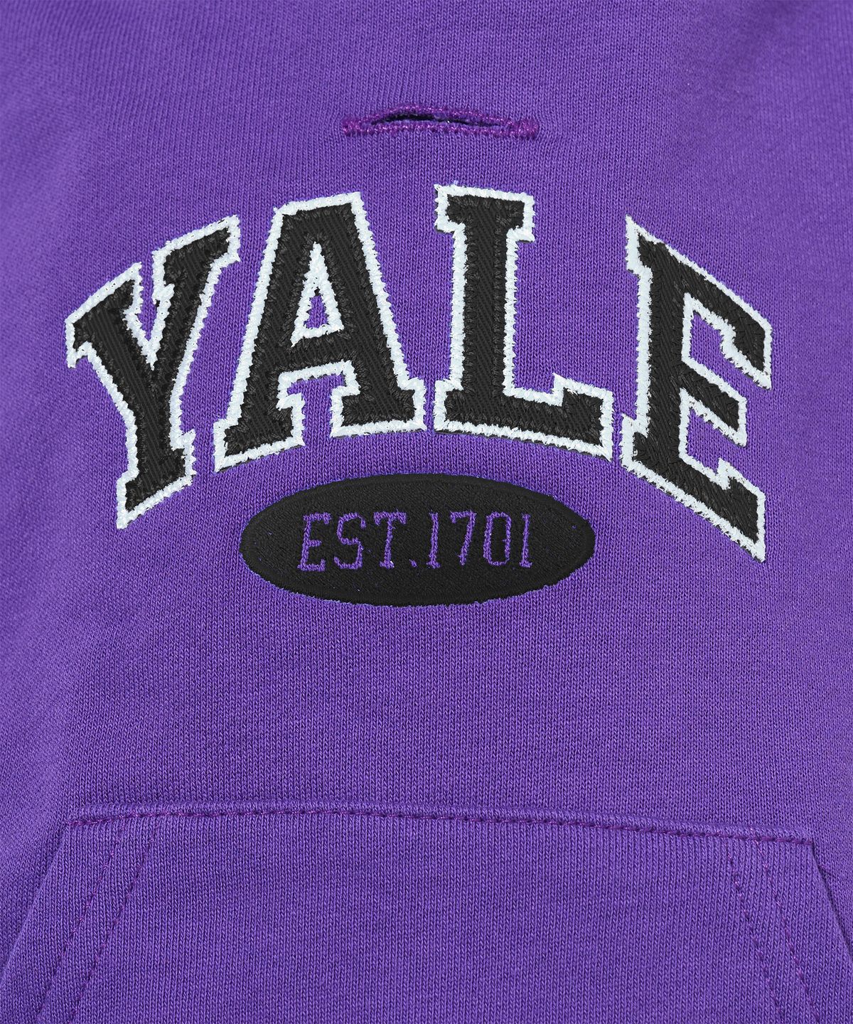 예일(YALE) 투톤아치 도기 후드_퍼플