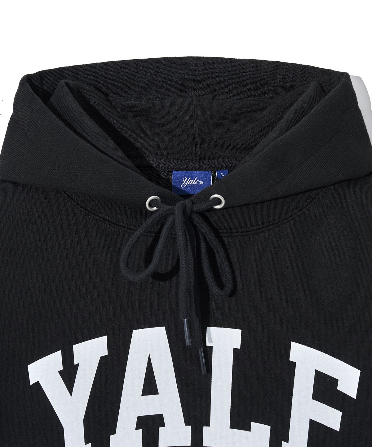 예일(YALE) EMBLEM HOODIE BLACK
