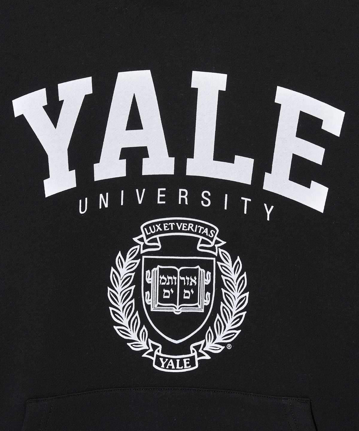 예일(YALE) EMBLEM HOODIE BLACK