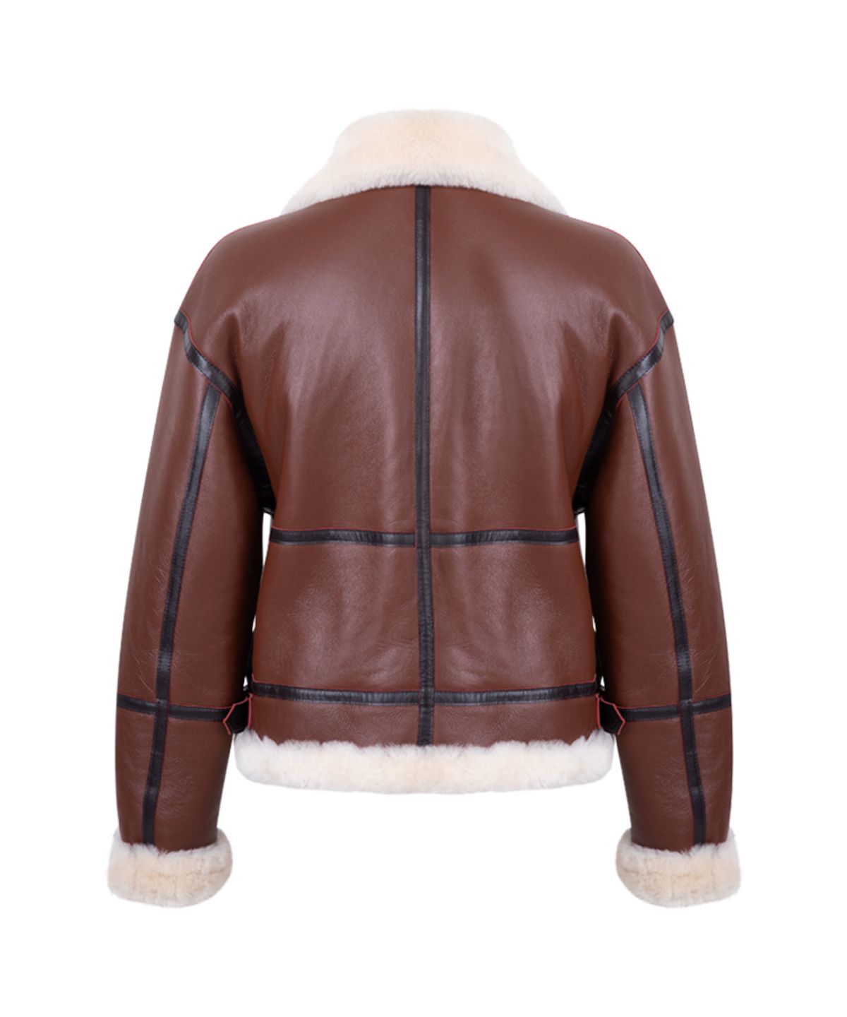 스트라이크(STRIKE) 아우라노스 램스킨 쉐어링 재킷 (BROWN)