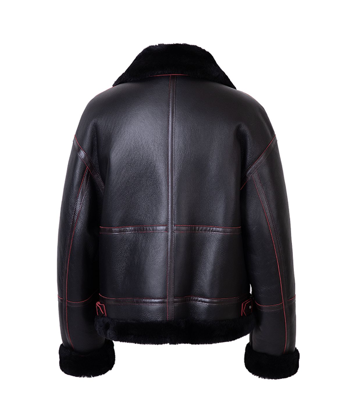 스트라이크(STRIKE) 아우라노스 램스킨 쉐어링 재킷 (BLACK)