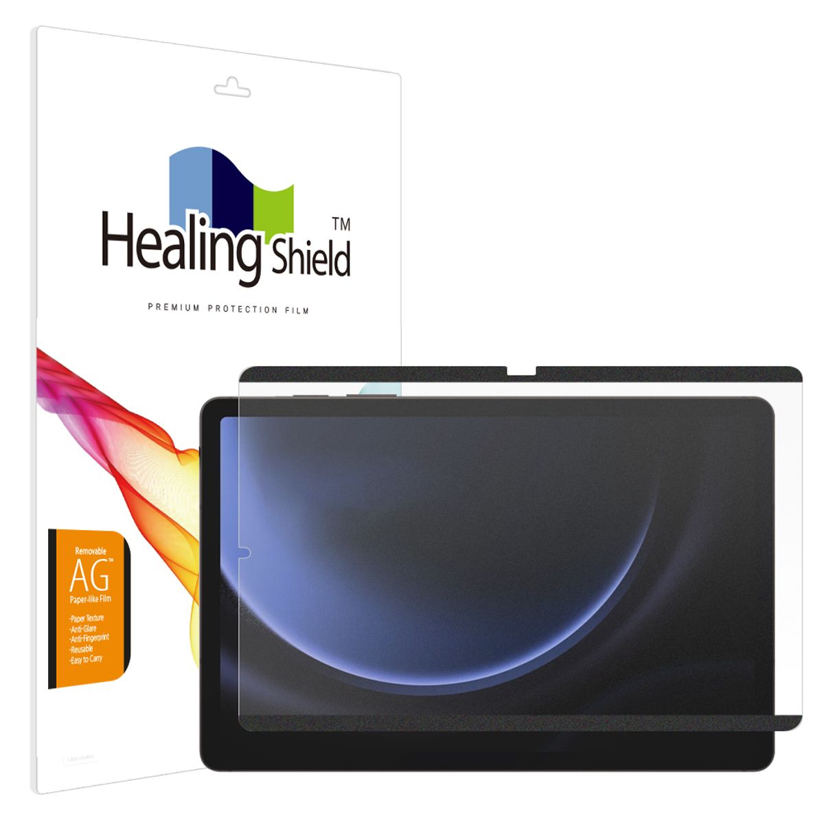 힐링쉴드(HEALINGSHIELD) 갤럭시탭S9 FE 탈부착 종이질감 필름