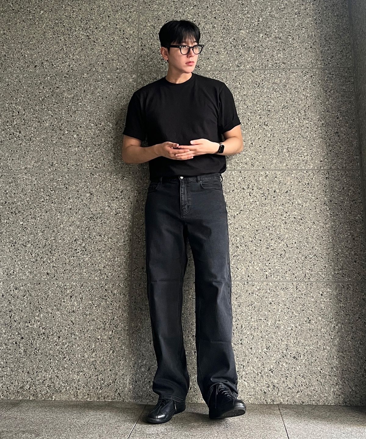 마인드브릿지(MINDBRIDGE) [YOUTH][프리미엄]와이드데님팬츠_DG MYDP0156