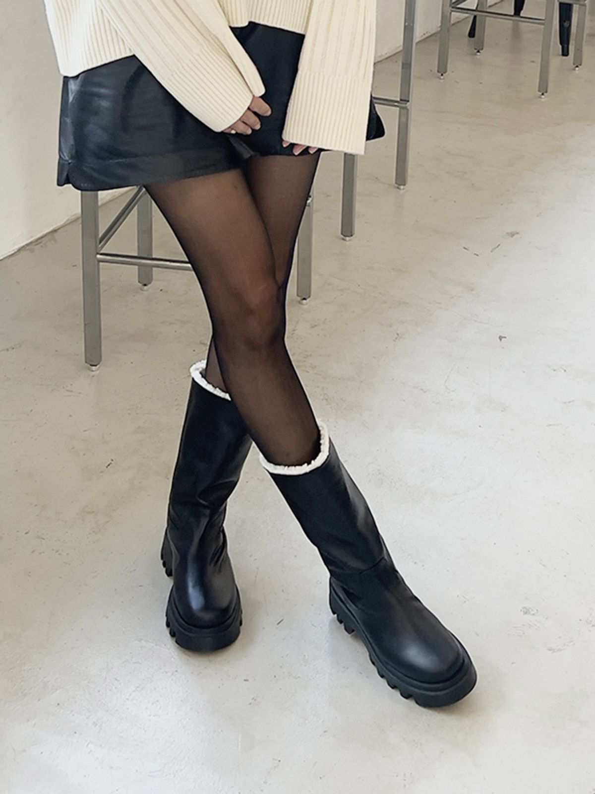 블랑수블랑(BLANC SUR BLANC) 티에리 부츠