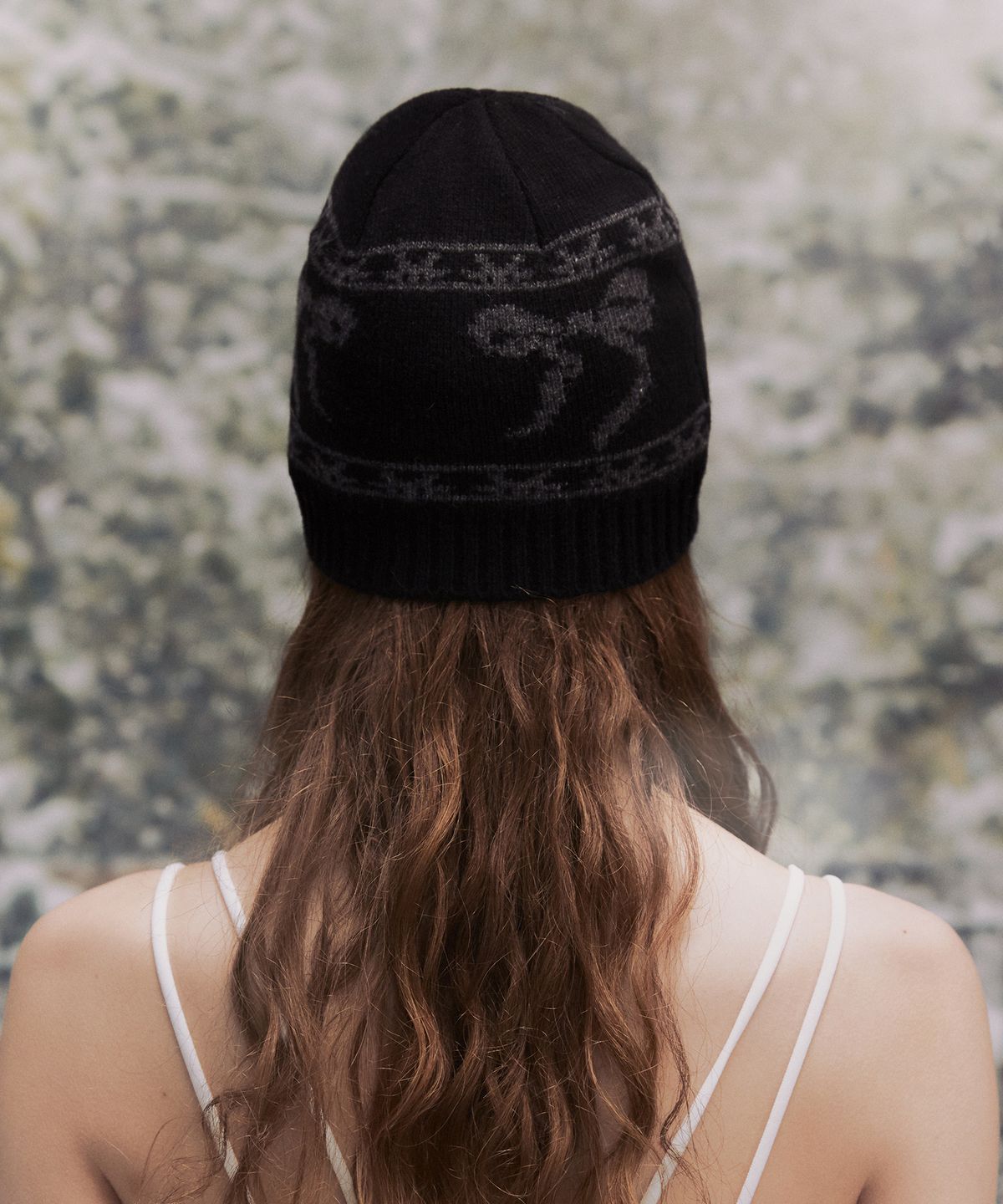 낫노잉(NOTKNOWING) Ribbon JQD Beanie (BLACK)