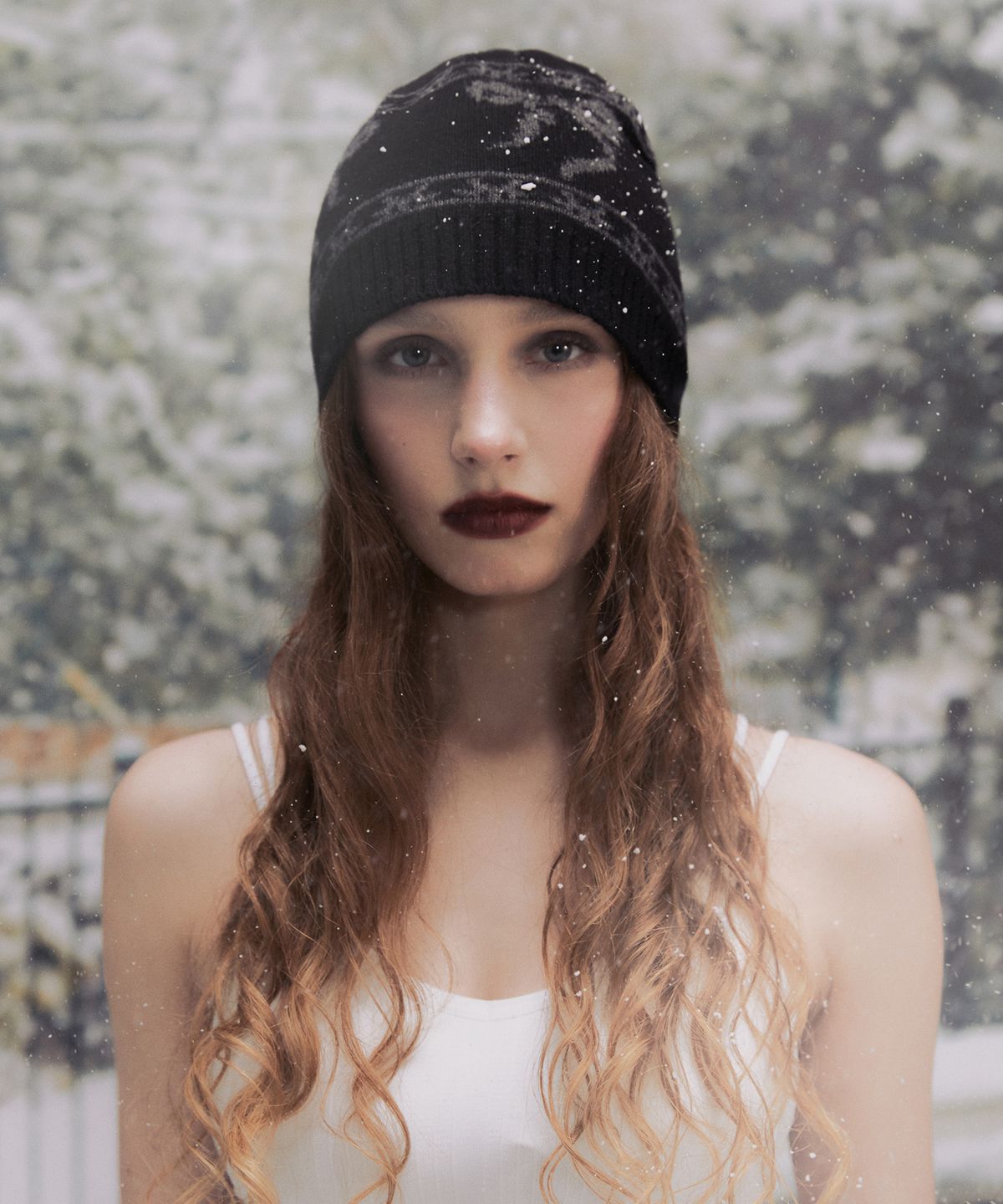 낫노잉(NOTKNOWING) Ribbon JQD Beanie (BLACK)