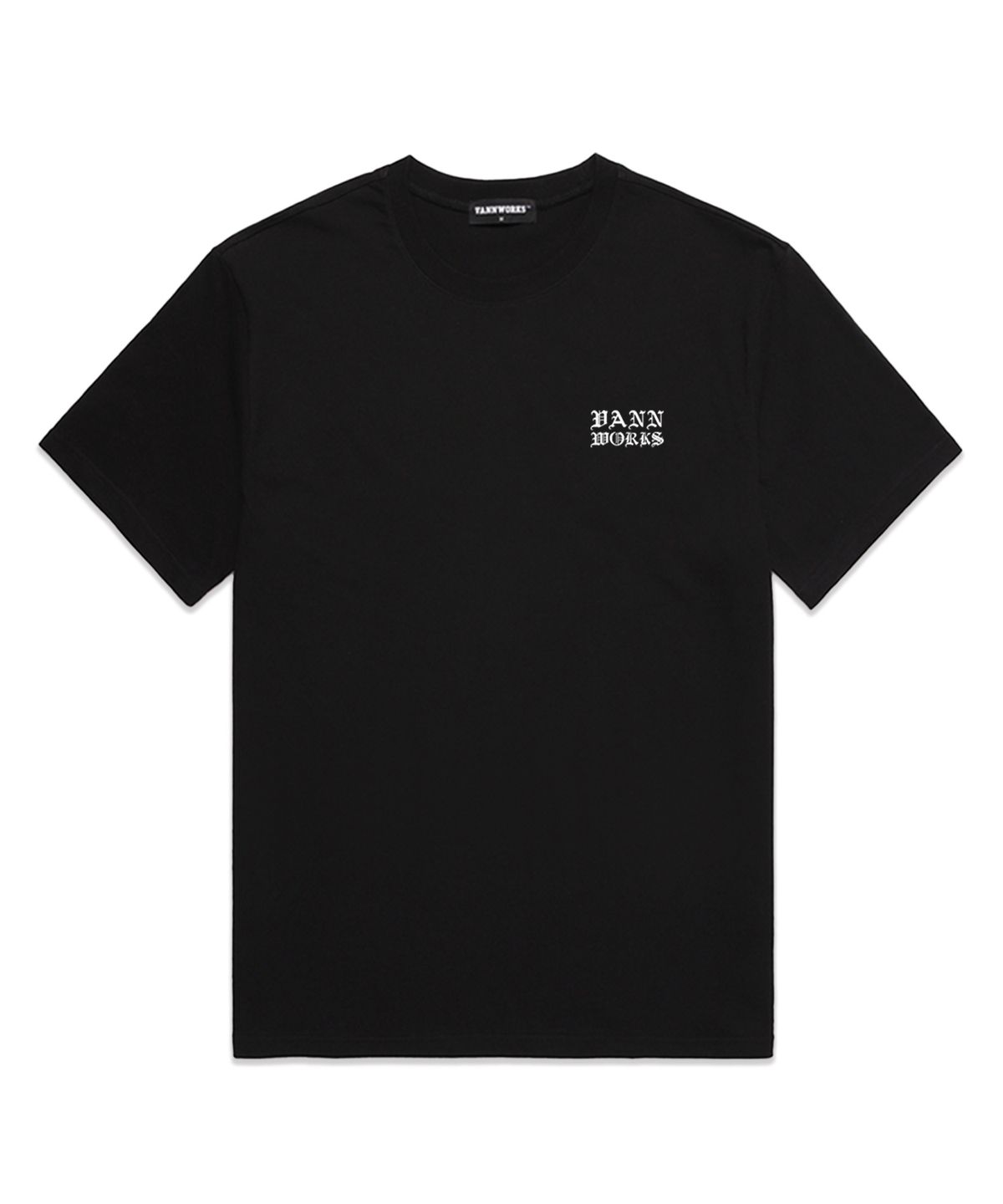 밴웍스(VANNWORKS) FLOWER ARCH 오버핏 반팔 티셔츠 (VS0051) 블랙/화이트